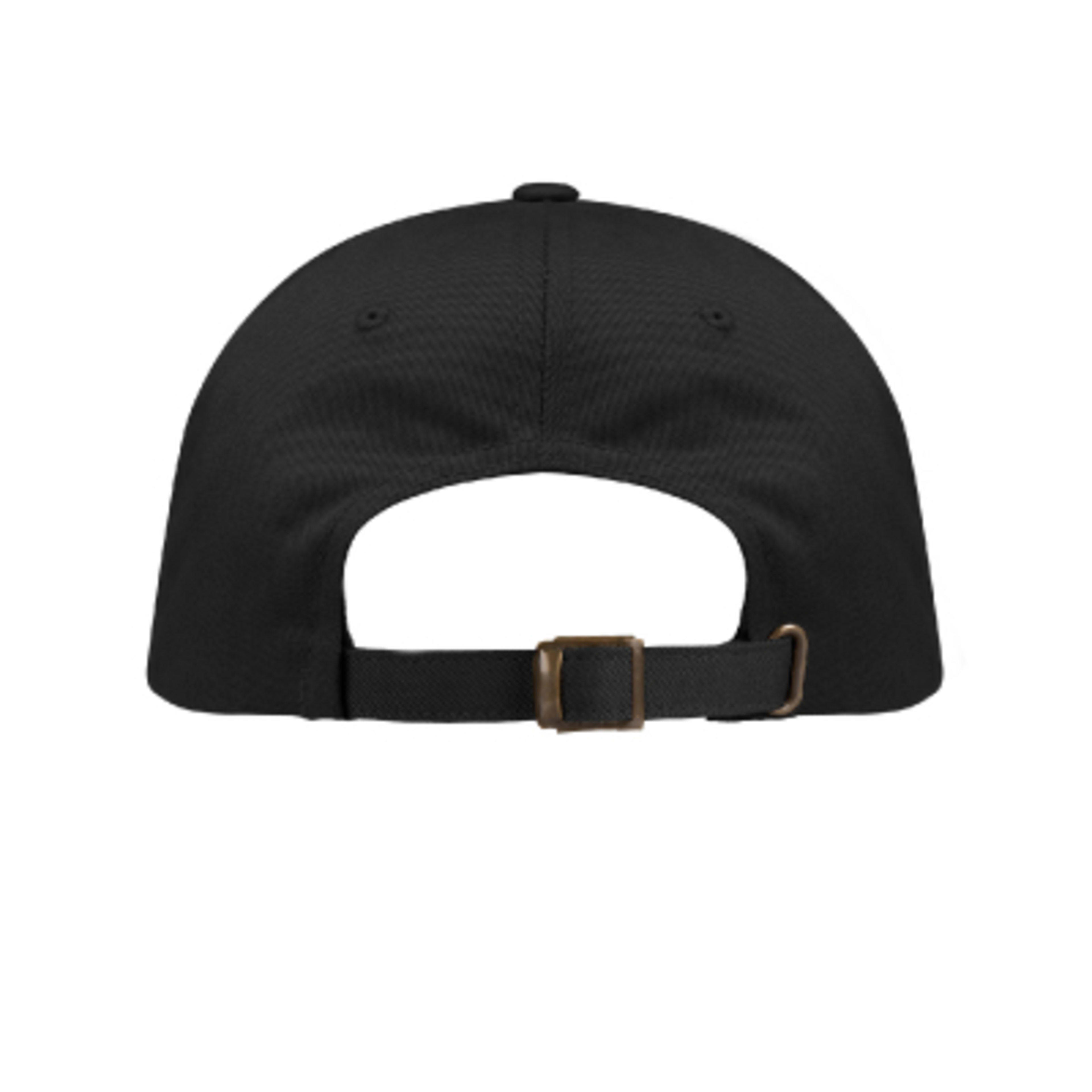 Baseball Cap Cotton 6 Panel Unstructured (One Size) - Black - Back - product view 9