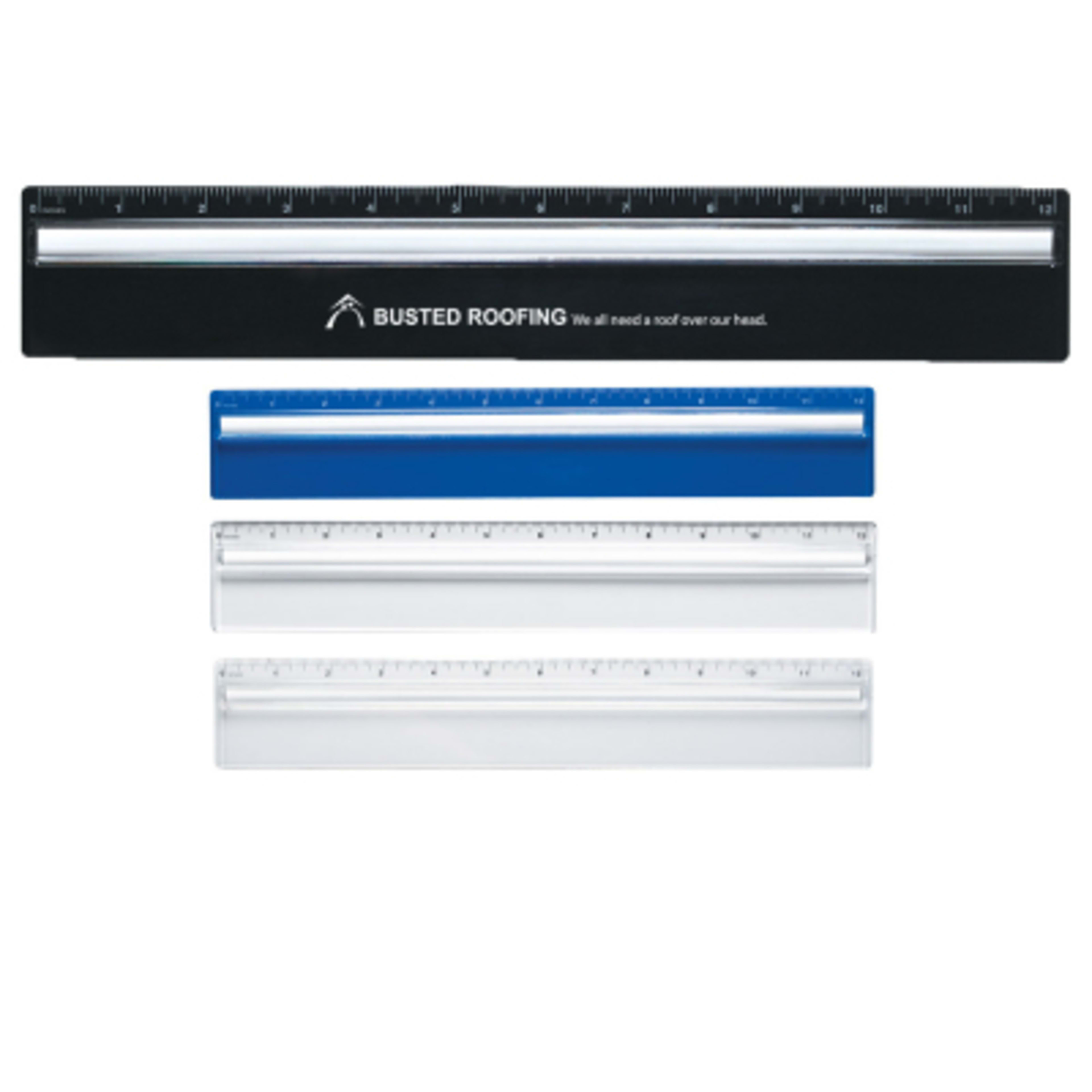 Ruler Plastic Magnifying Glass 12 Inch - 12 x 2 in - Group Shot - product view 2