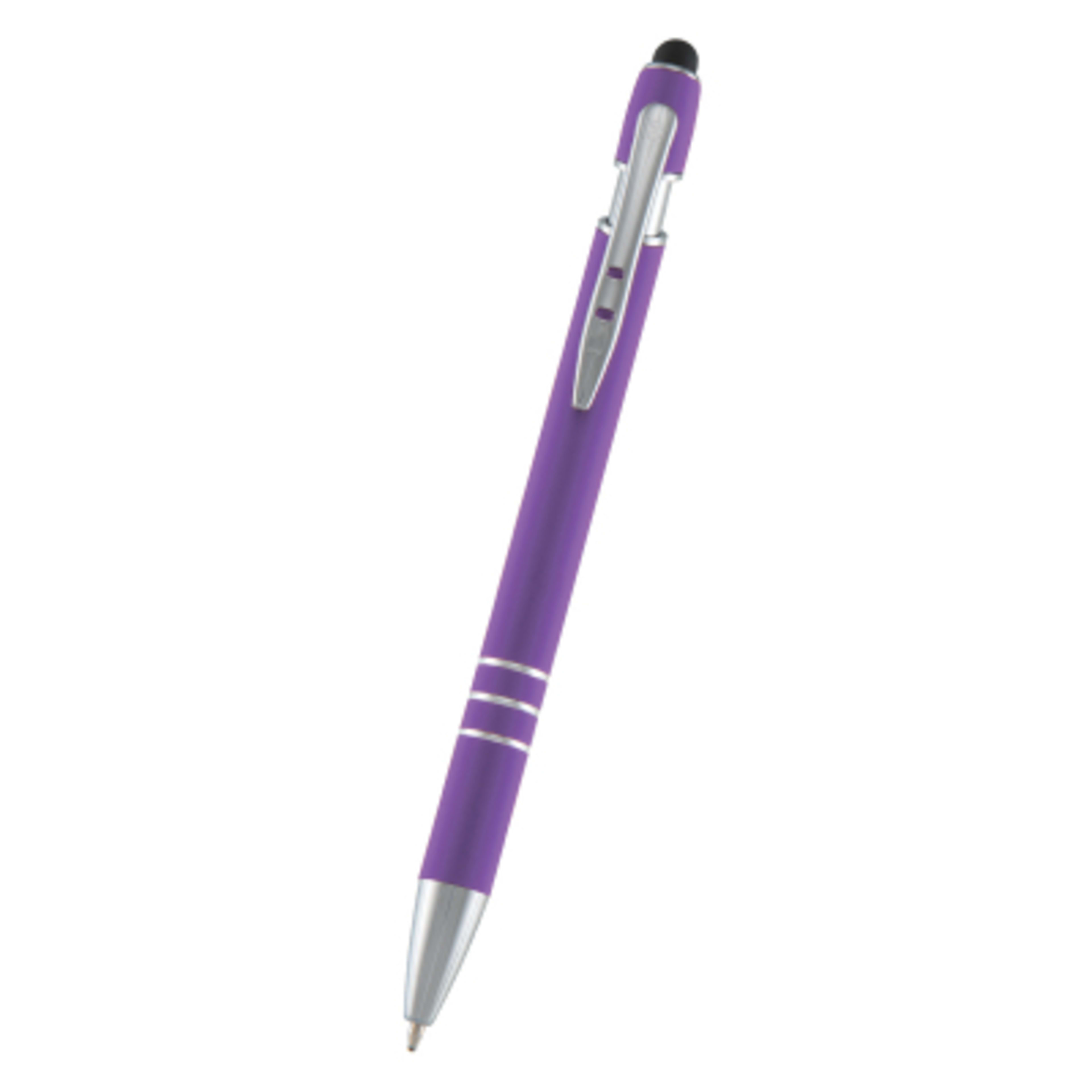 Stylus Pen Aluminum Incline Plunger - 5.75 in - Purple - Front - product view 2