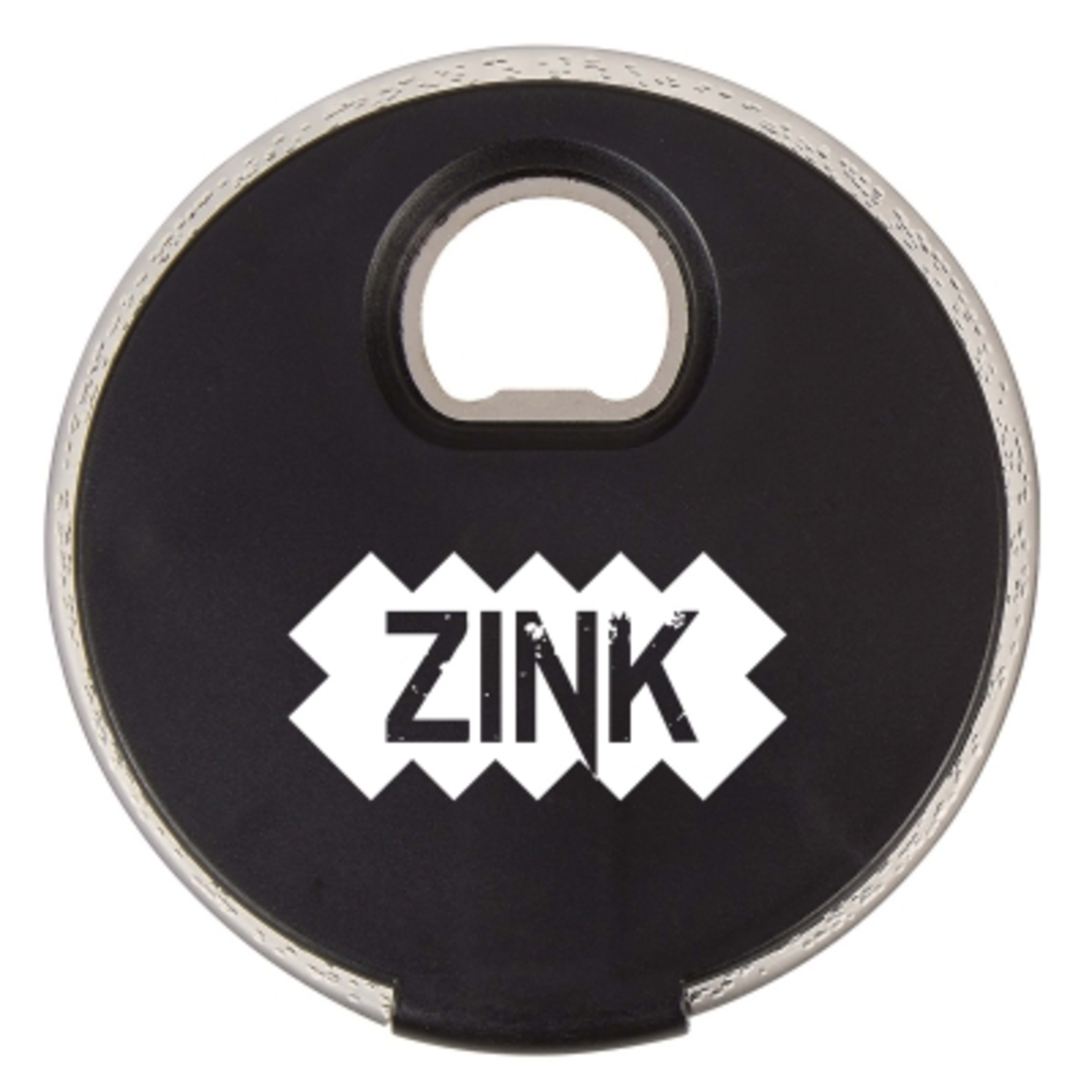 LED Light Up Color Changing Coaster - 4 in - Black - Silkscreen - product view 3