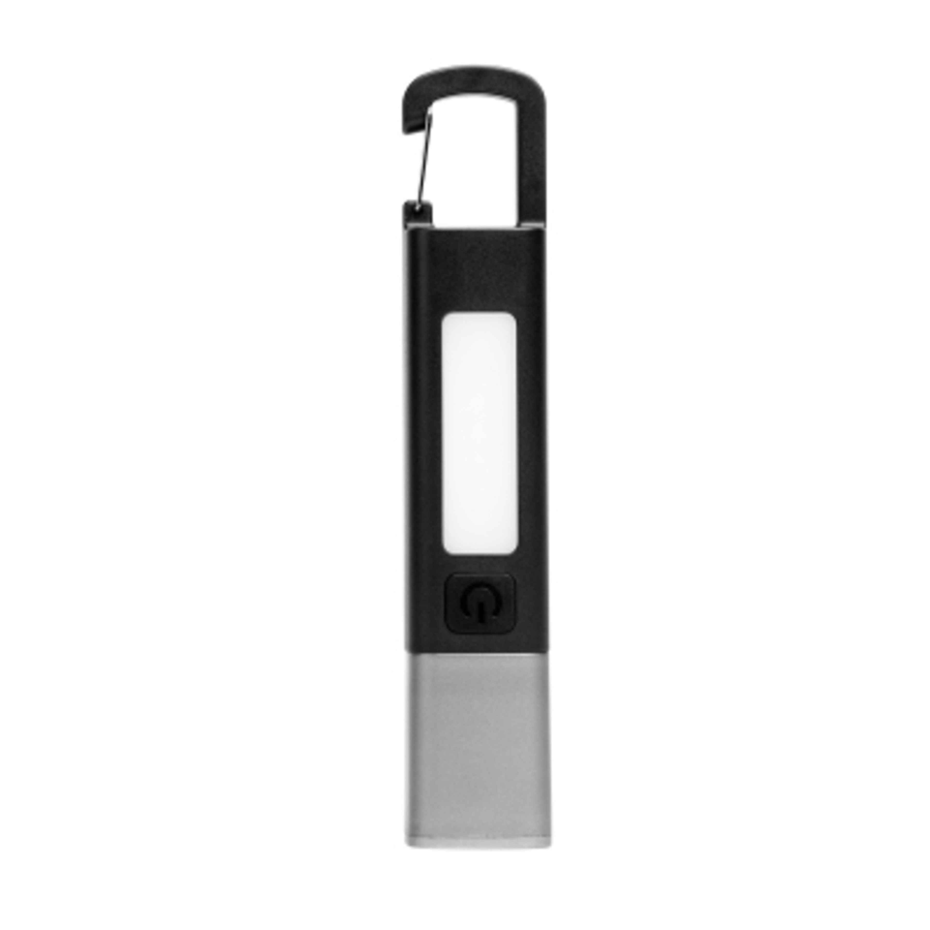 COB Flashlight Rechargeable Dual Light - 6 in - Black/GMT - Front - product view 3