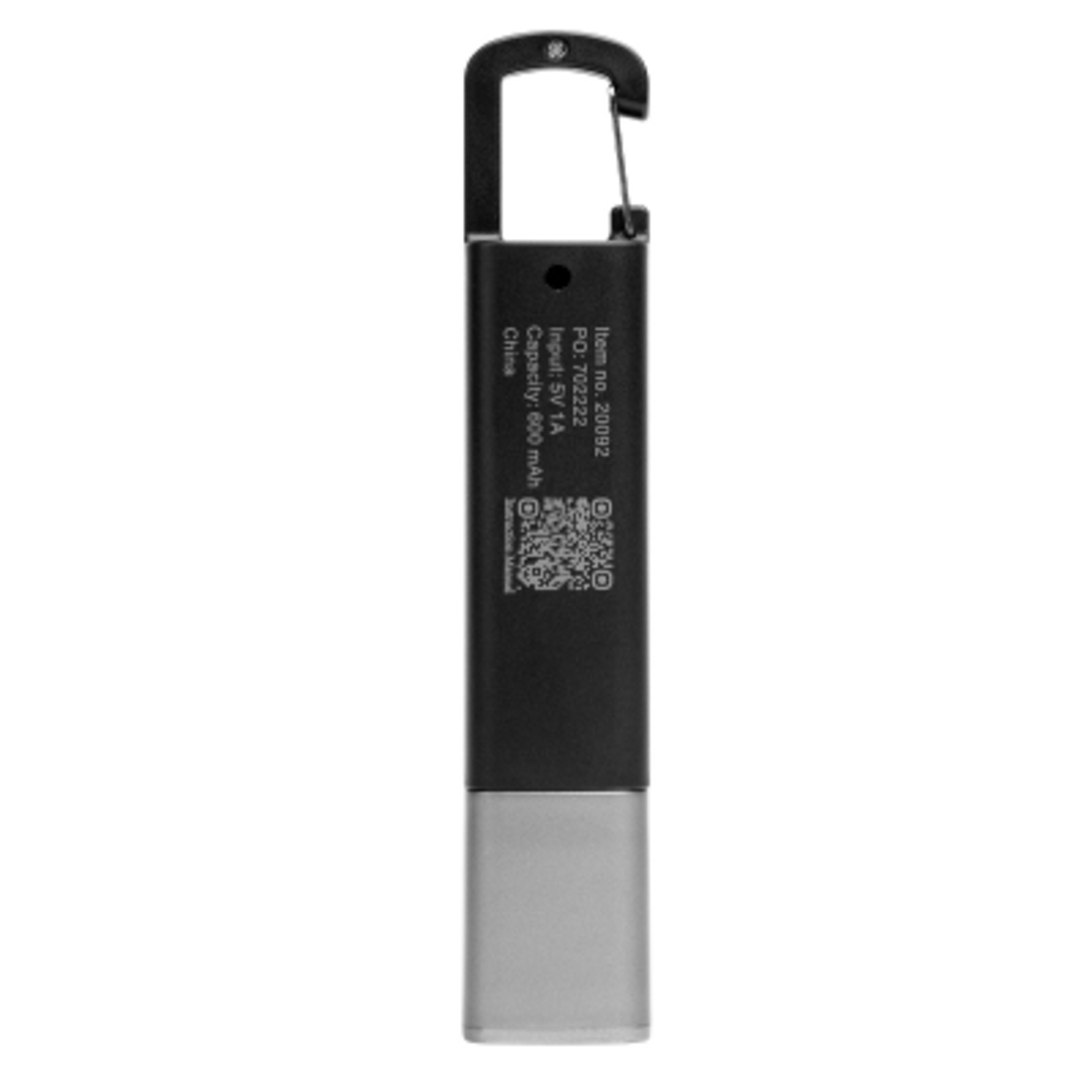 COB Flashlight Rechargeable Dual Light - 6 in - Black/GMT - Back - product view 4