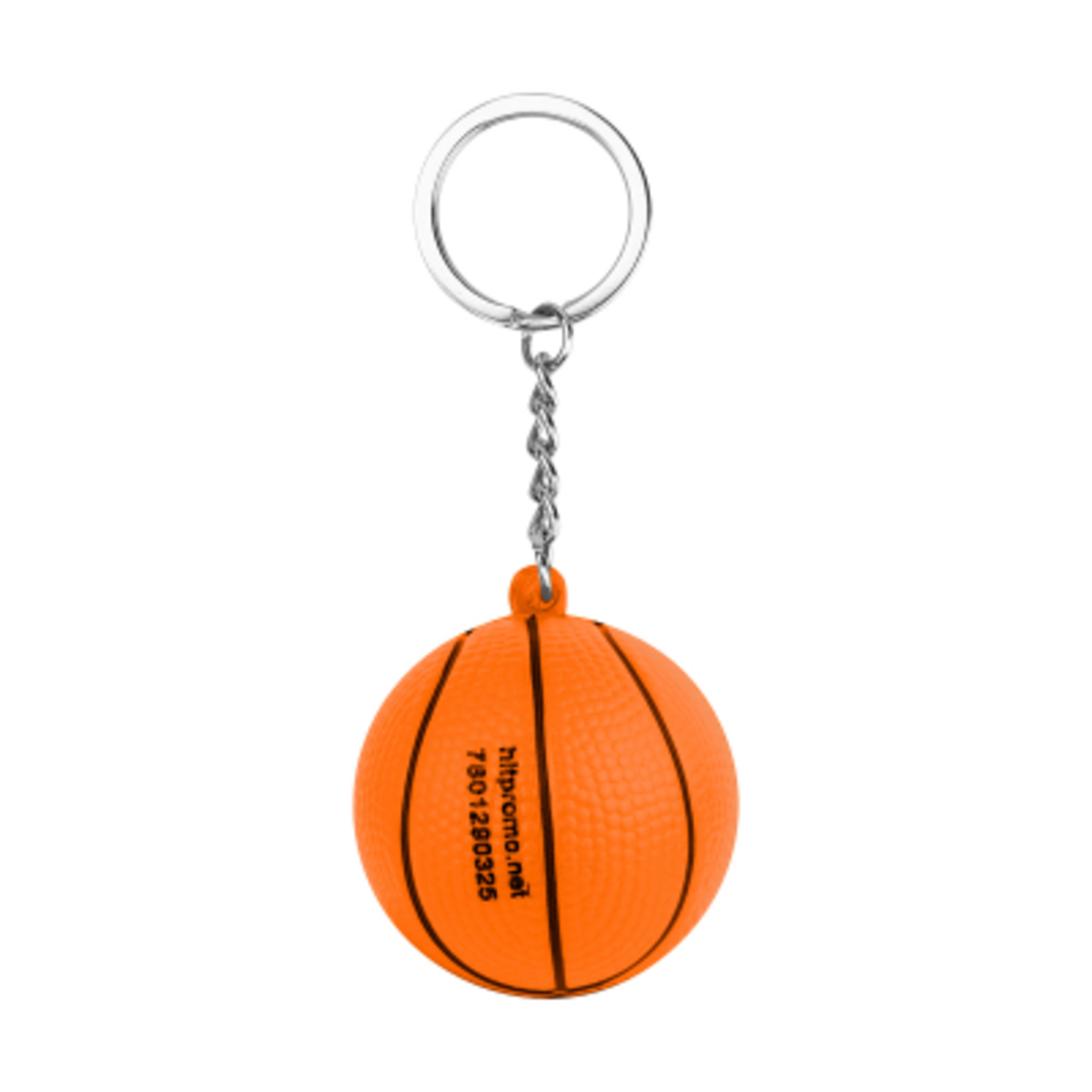 Custom Stress Balls Basketball Keychain - 1.5 in - ORN - Back - product view 3