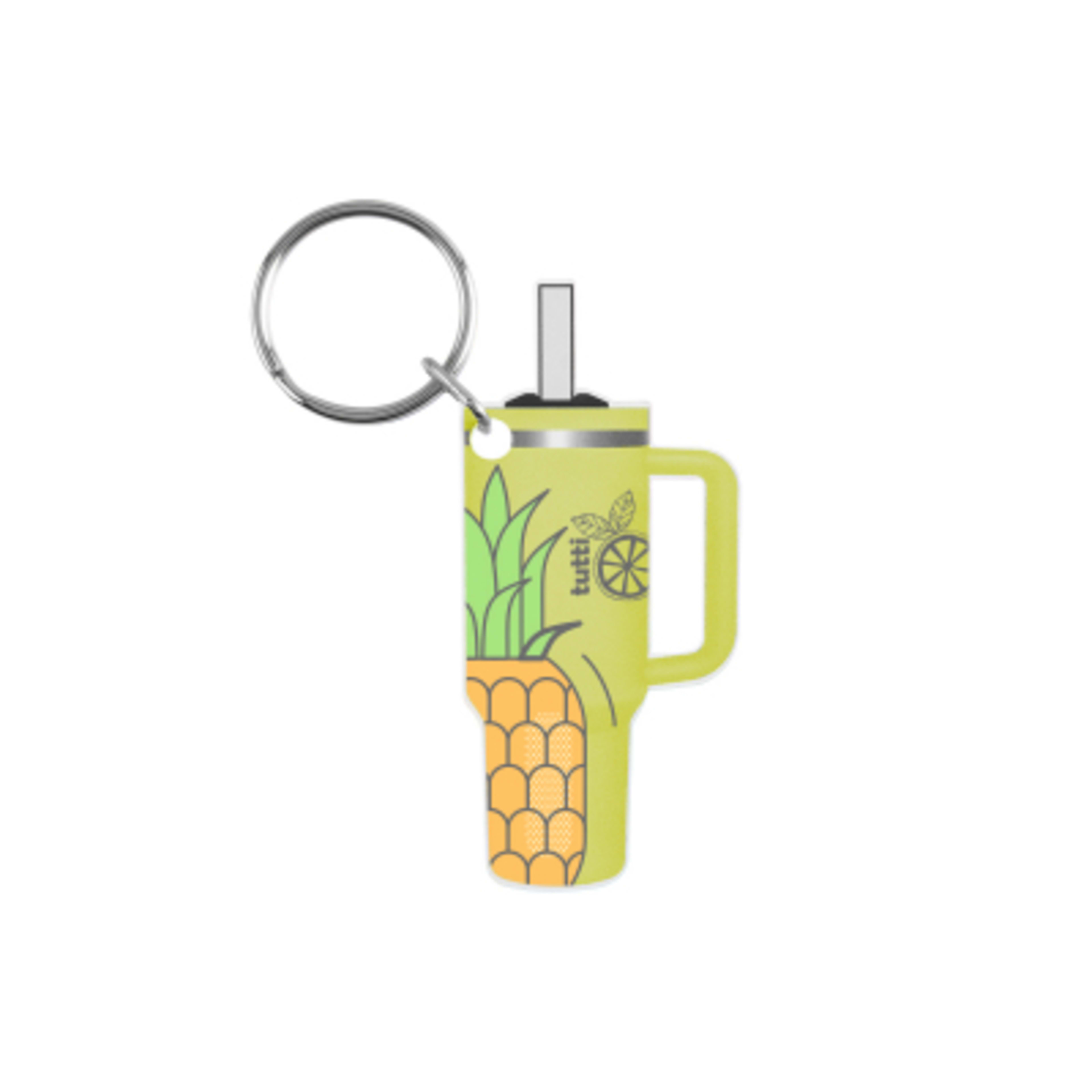 Acrylic Key Tag Full Color Edge-to-Edge - 2 x 4.5 in - ACR/YLI - 4CP - product view 1