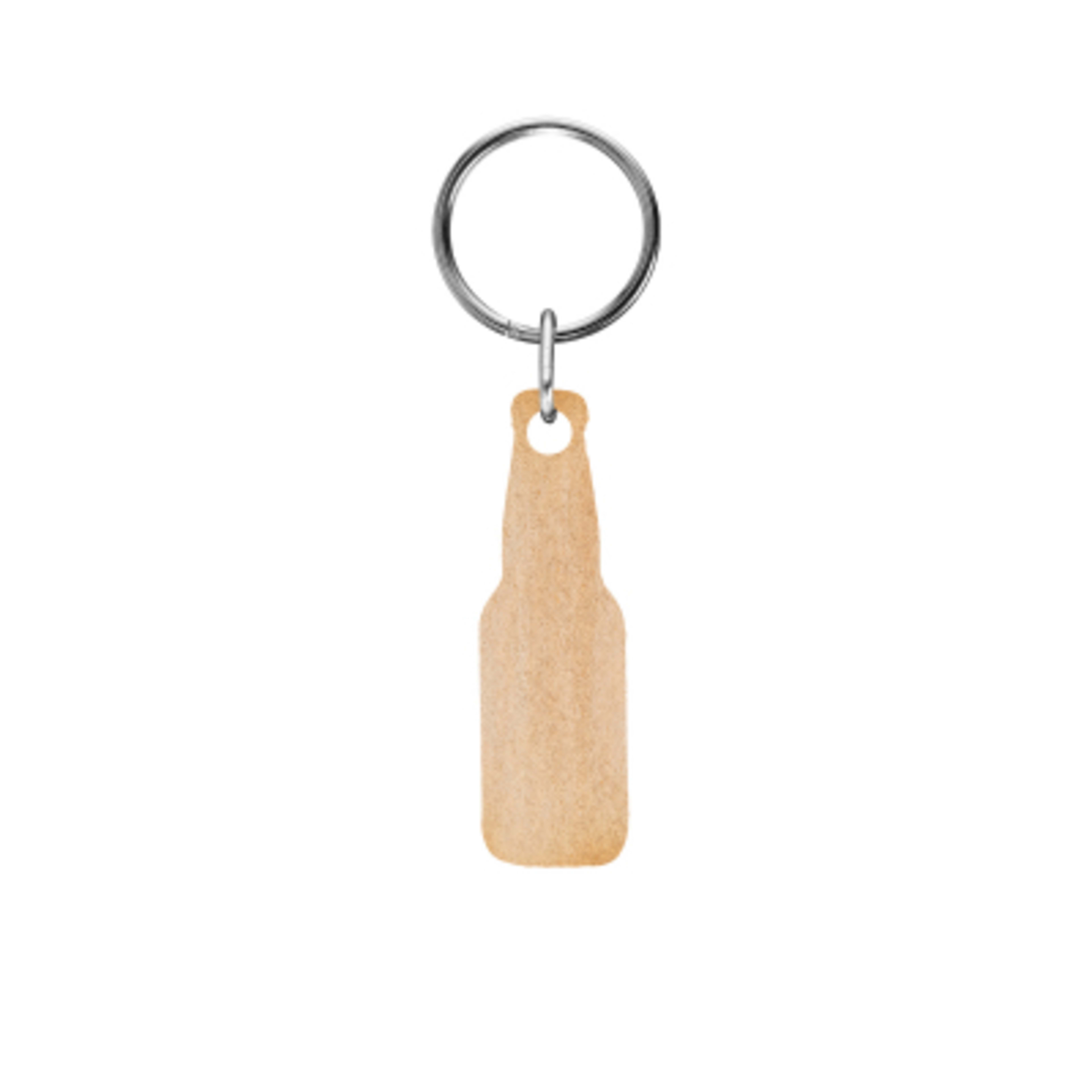 Wood Key Tag Full Color Edge-to-Edge - 2 x 1 in - WOO - Back - product view 3