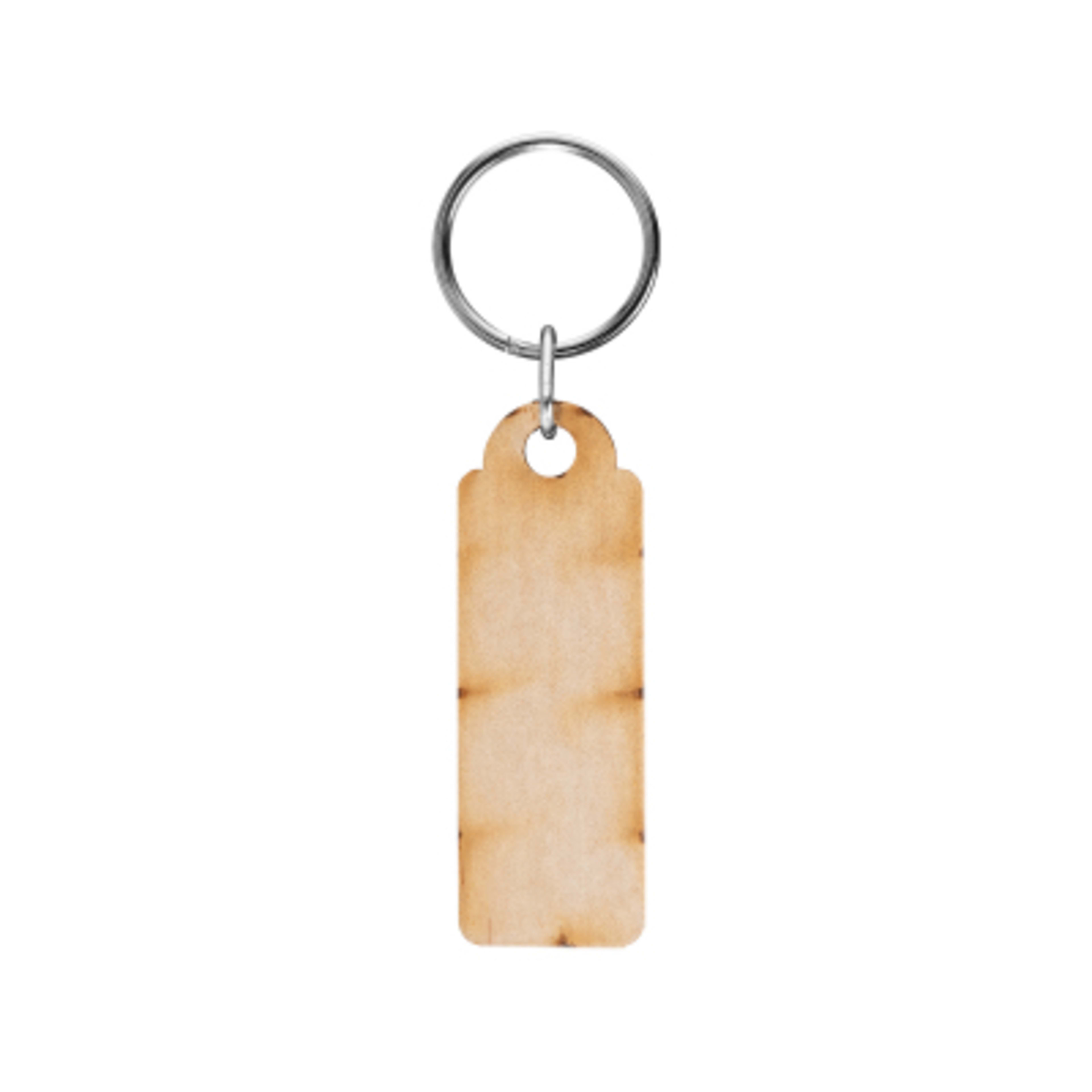 Wood Key Tag Full Color Edge-to-Edge - 3 x 1 in - WOO - Back - product view 3
