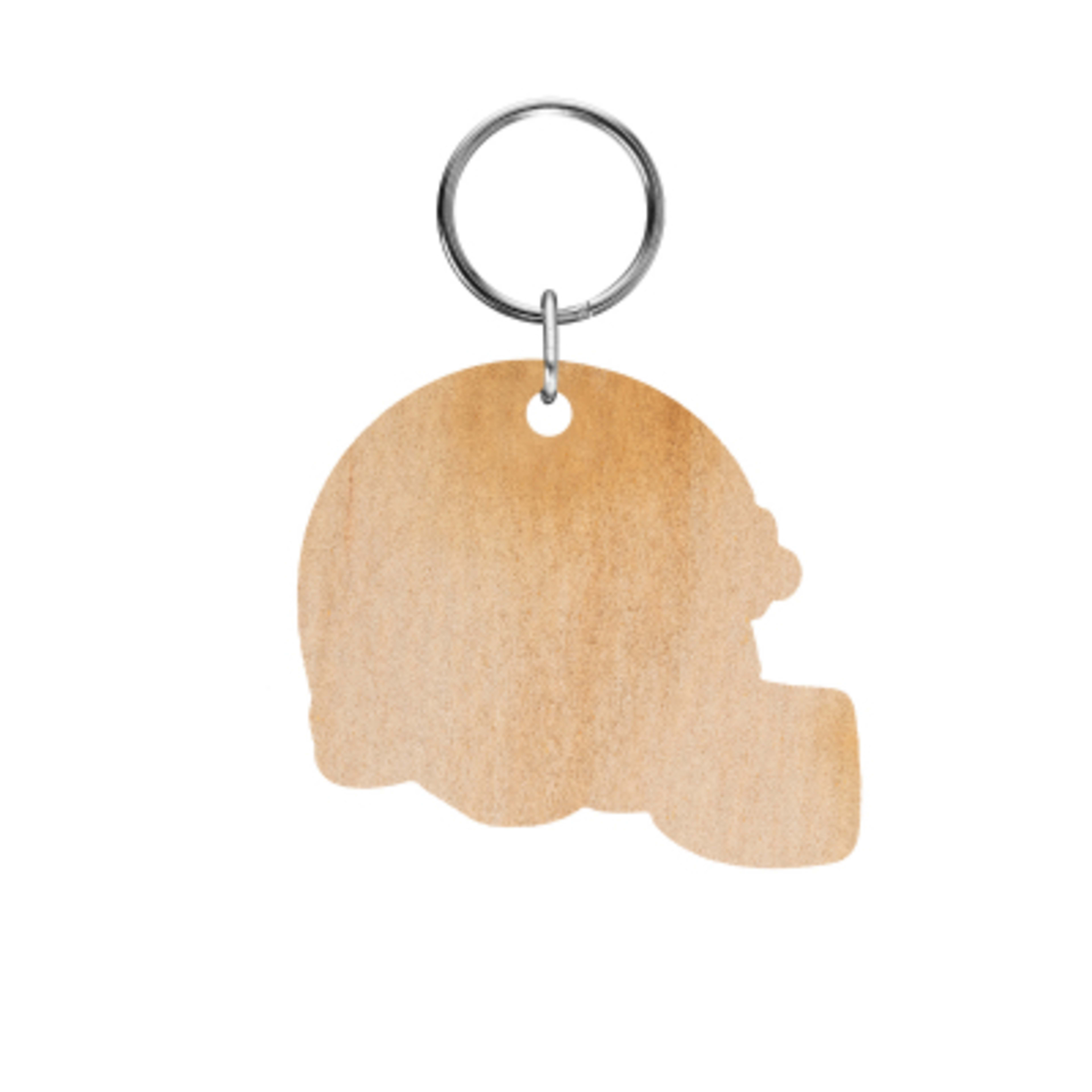 Wood Key Tag Full Color Edge-to-Edge - 4 x 1 in - WOO - Back - product view 2