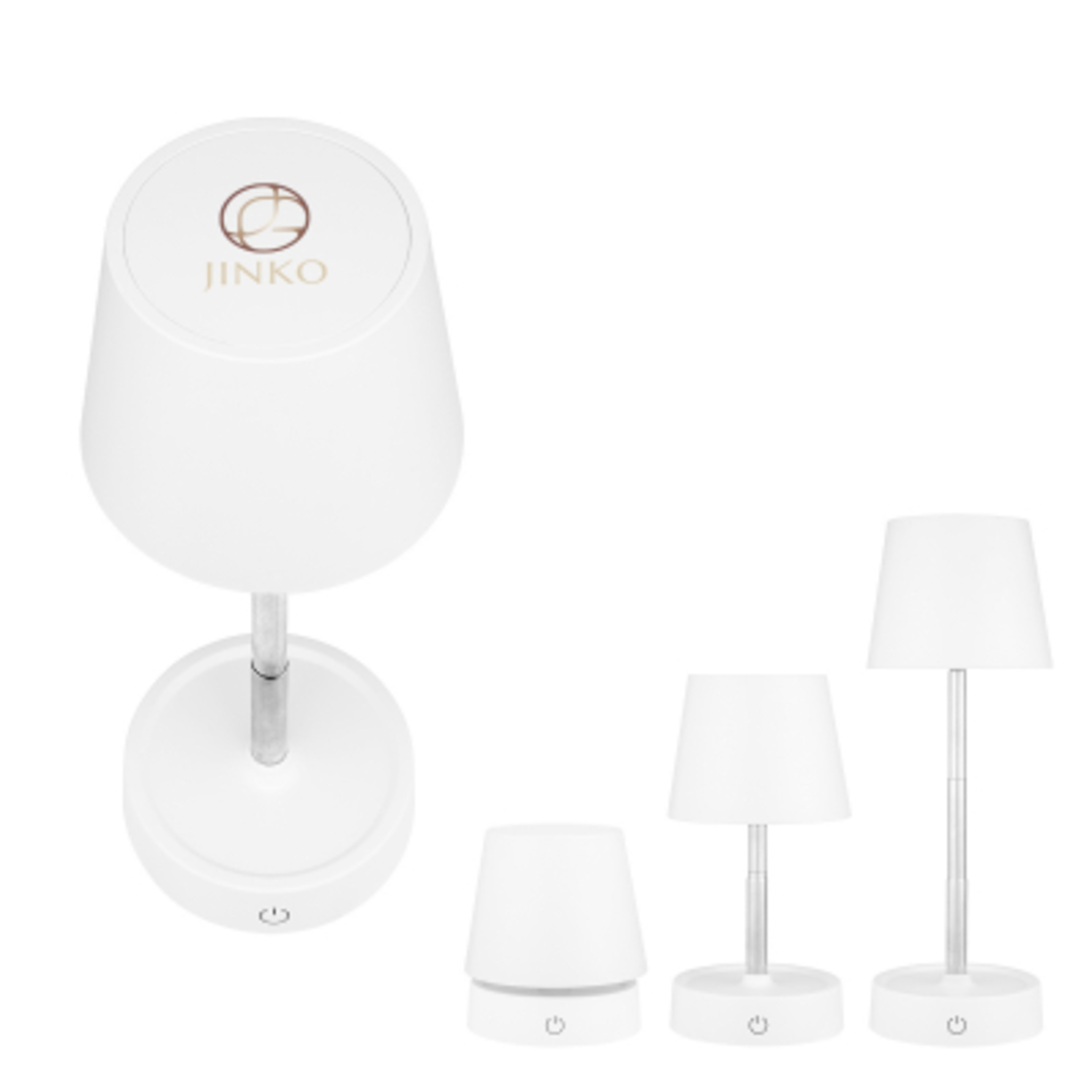 Table Lamp Expandable LED Recycled ABS - 4 x 11.5 in - White - Digibrite - product view 5