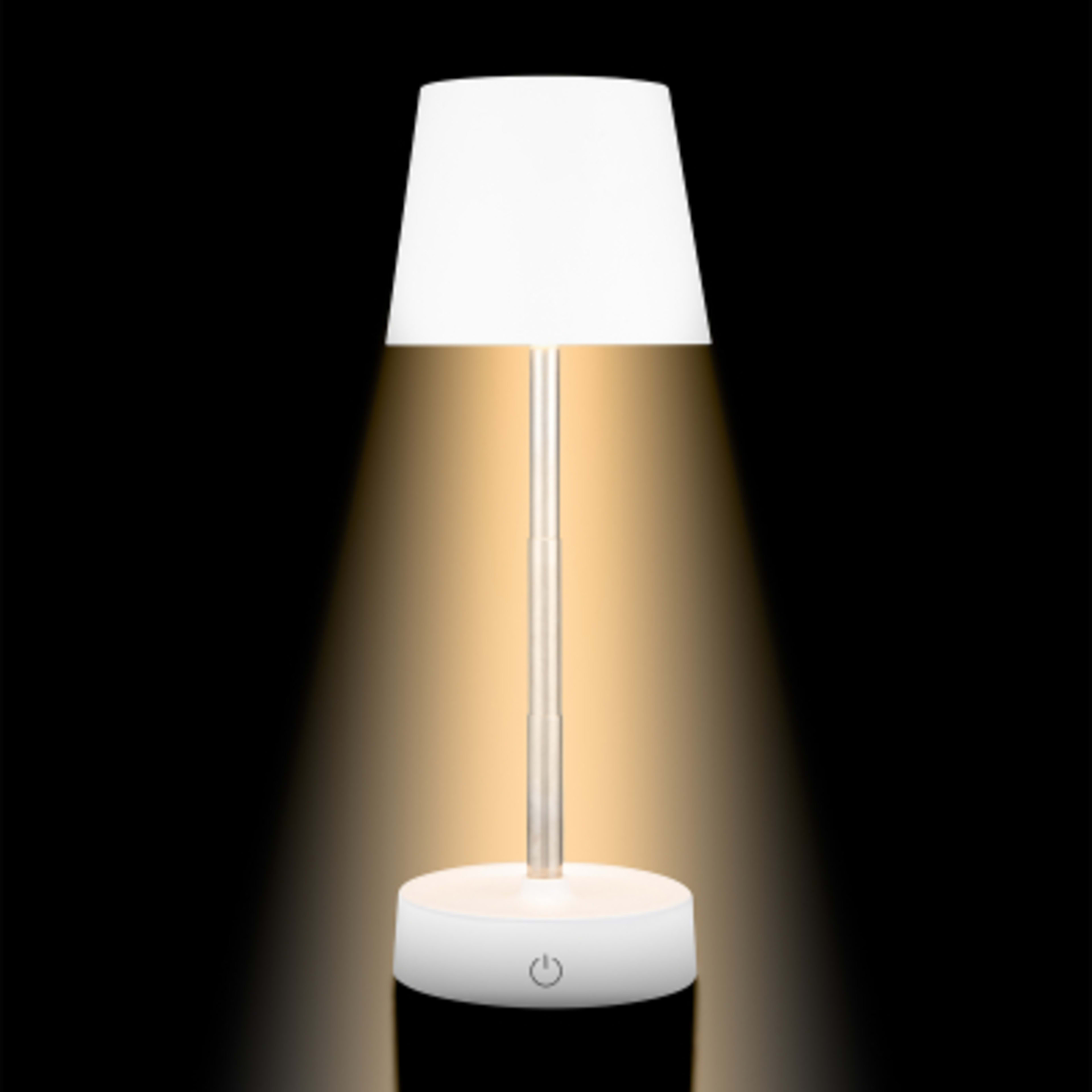 Table Lamp Expandable LED Recycled ABS - 4 x 11.5 in - White - Light+On - product view 6