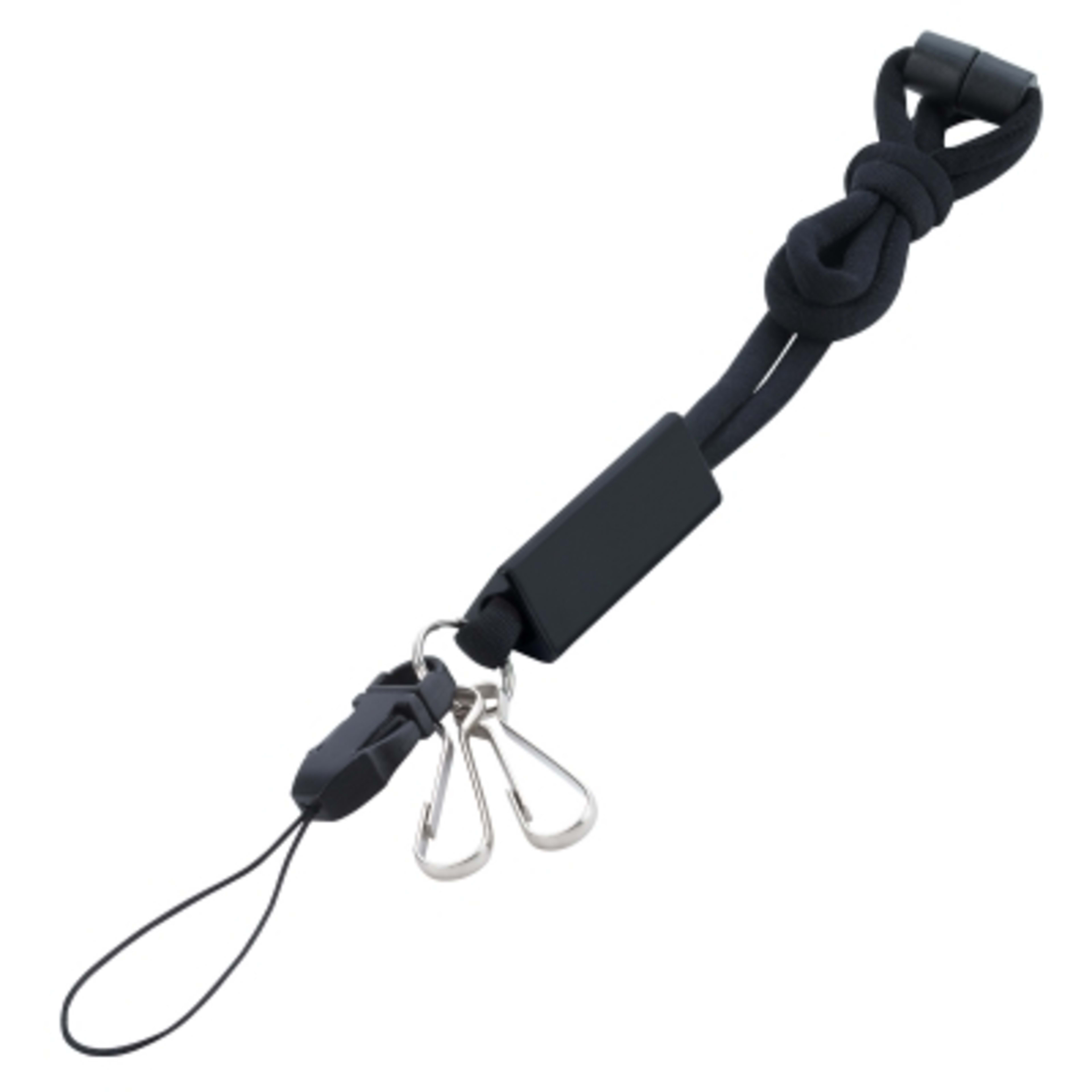 Custom Lanyards Utility with Breakaway Safety Cord - 15.5 in - black - product view 2