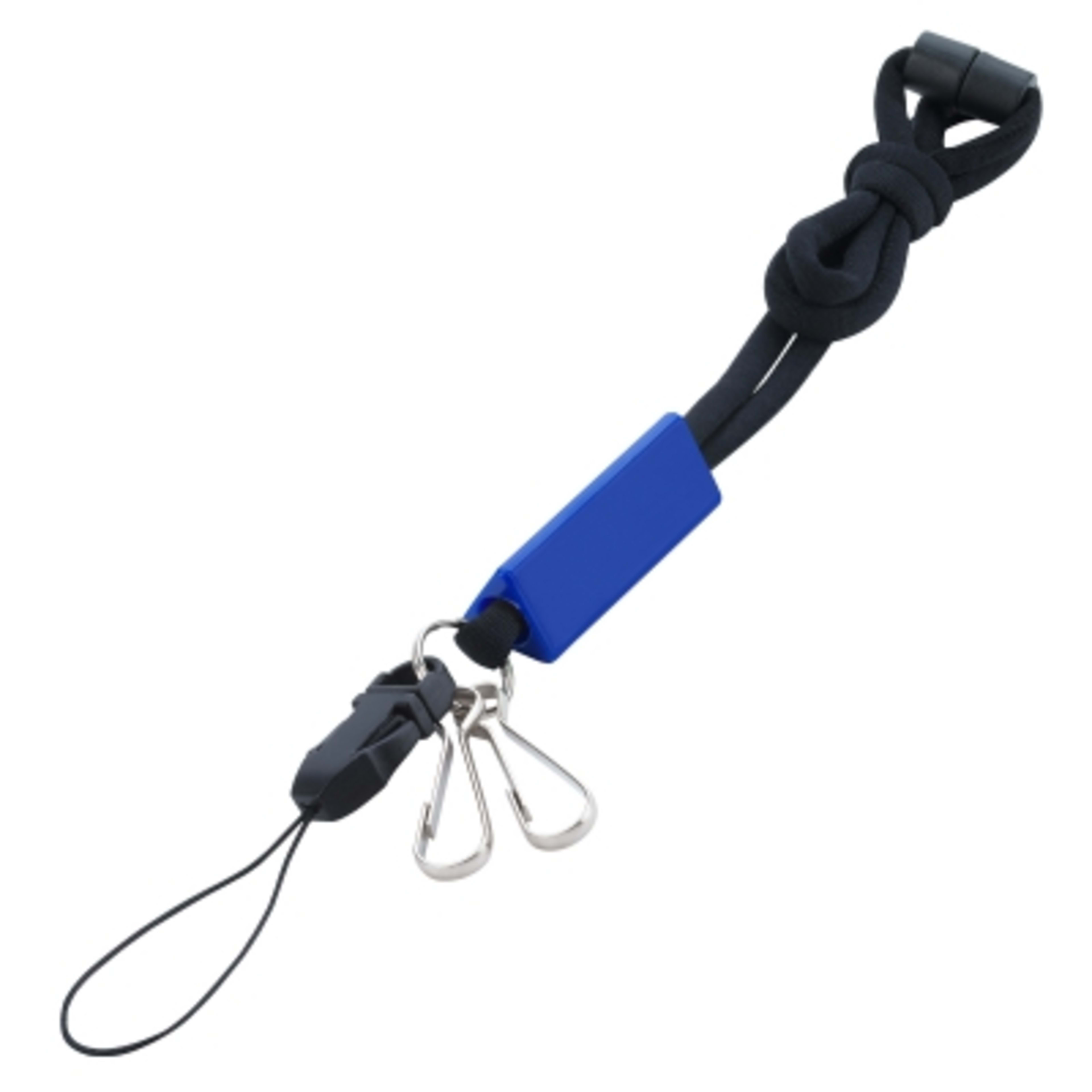 Custom Lanyards Utility with Breakaway Safety Cord - 15.5 in - blue - product view 3