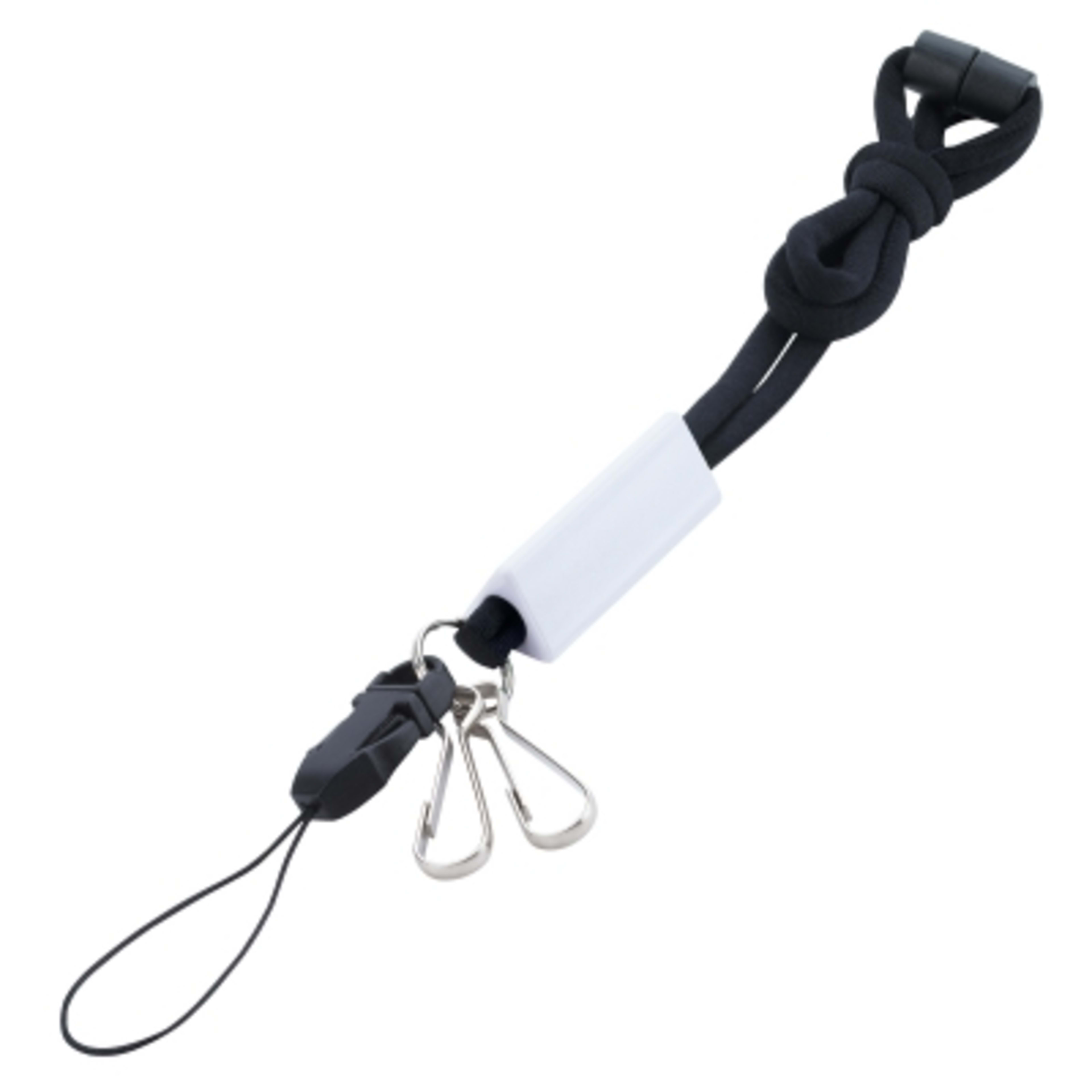 Custom Lanyards Utility with Breakaway Safety Cord - 15.5 in - white - product view 7