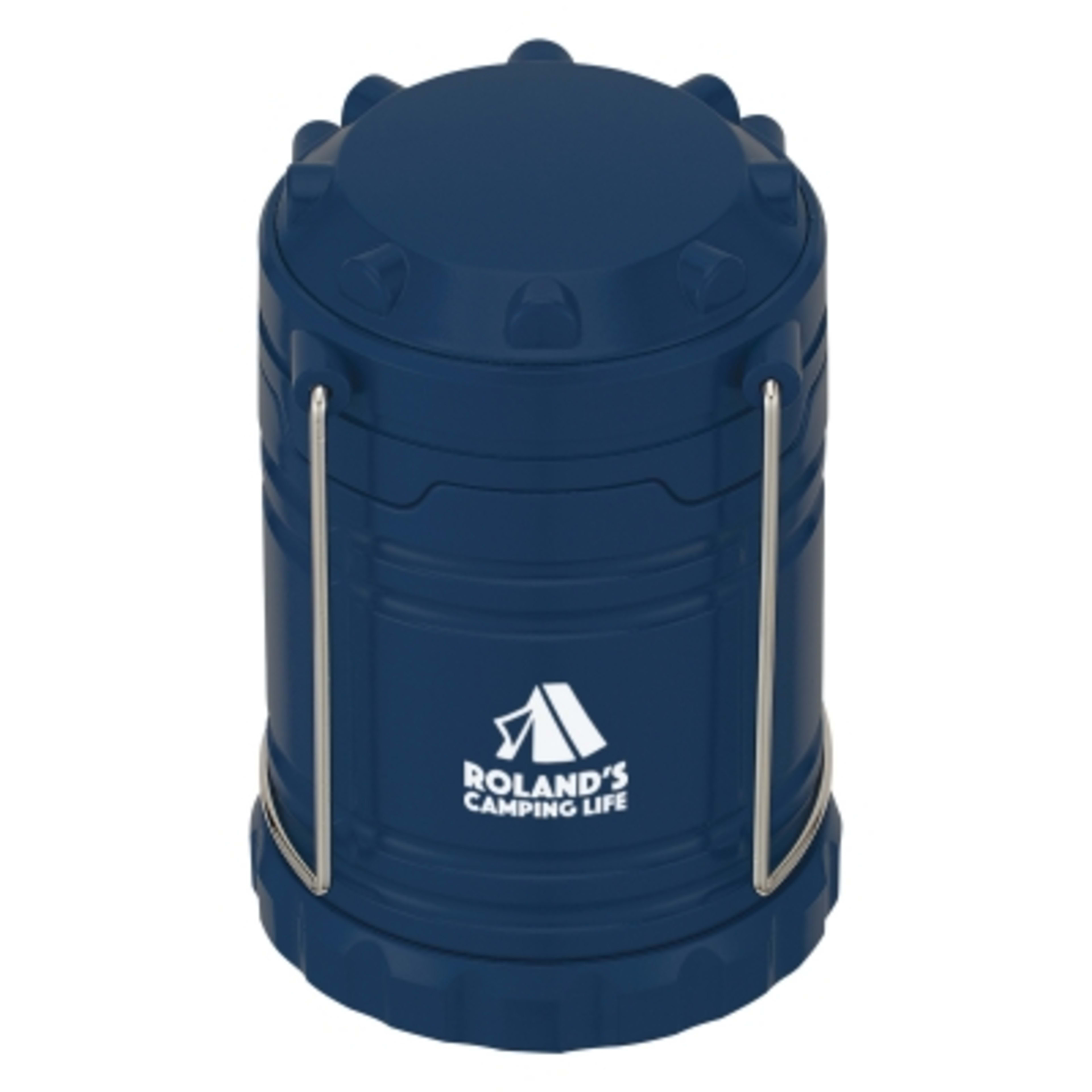 COB Pop-Up Lantern Auto On/Off Collapsible - 7 in Open - Navy - Padprint - product view 1