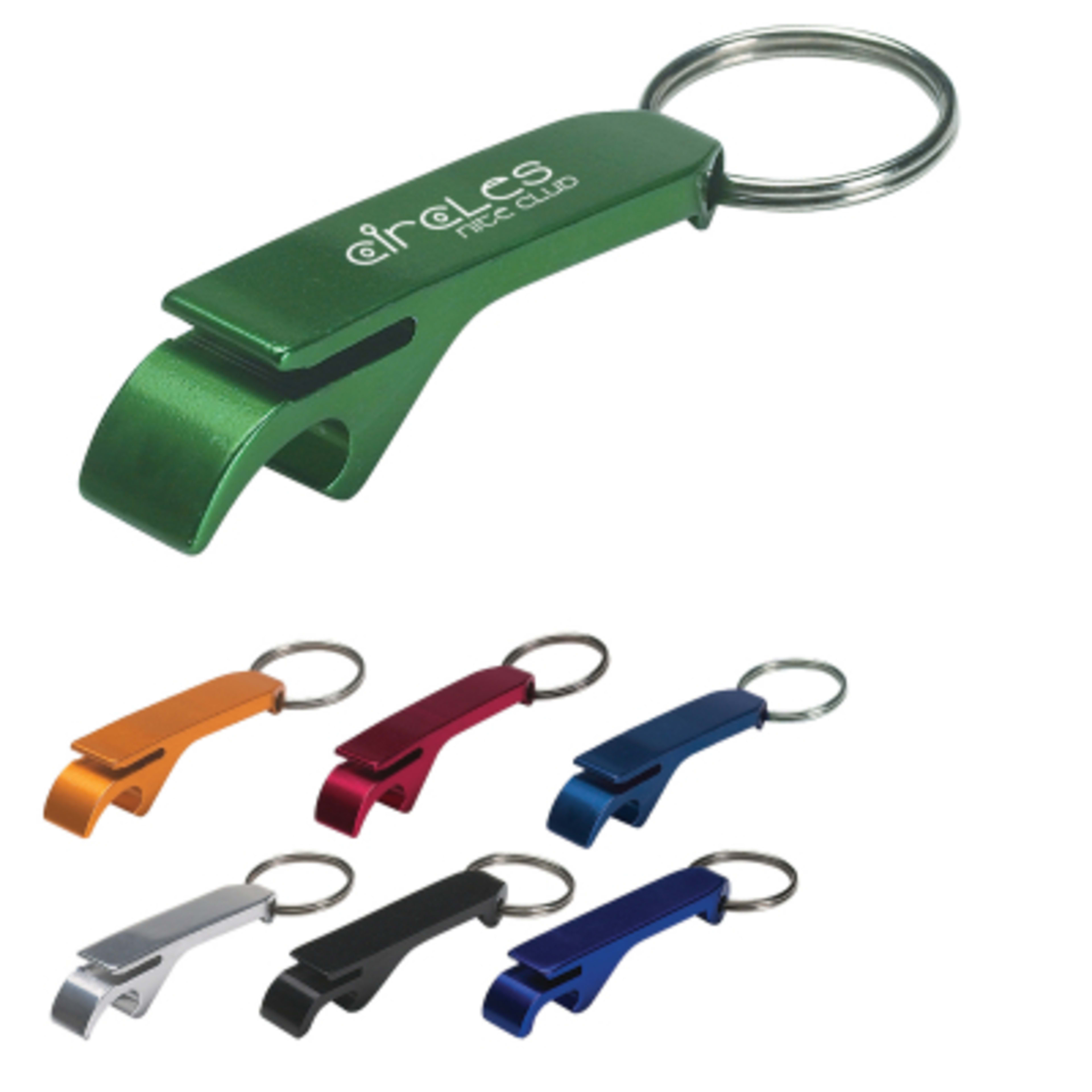 Bottle Opener Keychain Aluminum Can Opener - 2.5 in - Group Shot - product view 2
