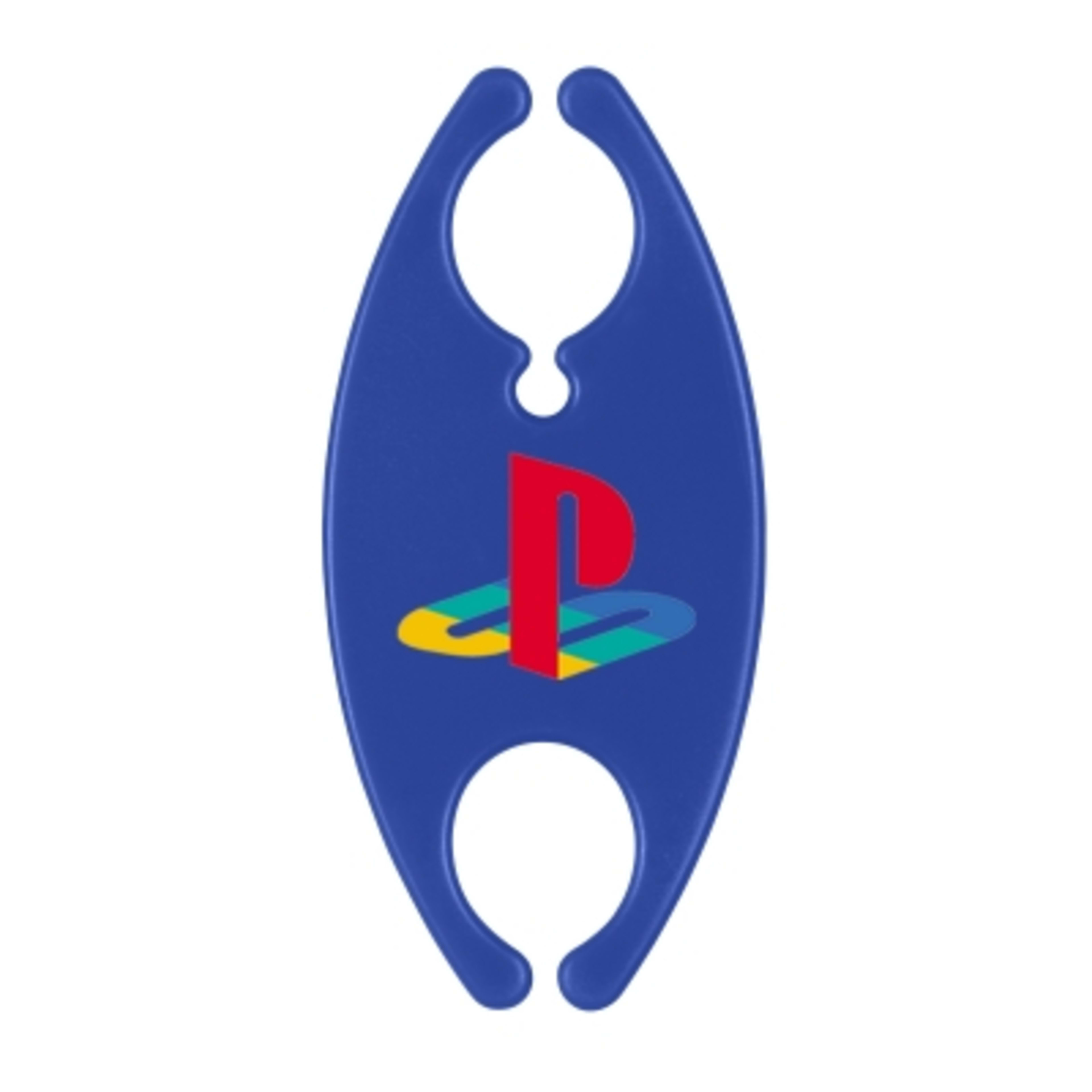 Cord Organizer Earphone Wrap Flat Design - 1.5 x 3.5 in - Blue - Digibrite - promotional product with custom logo