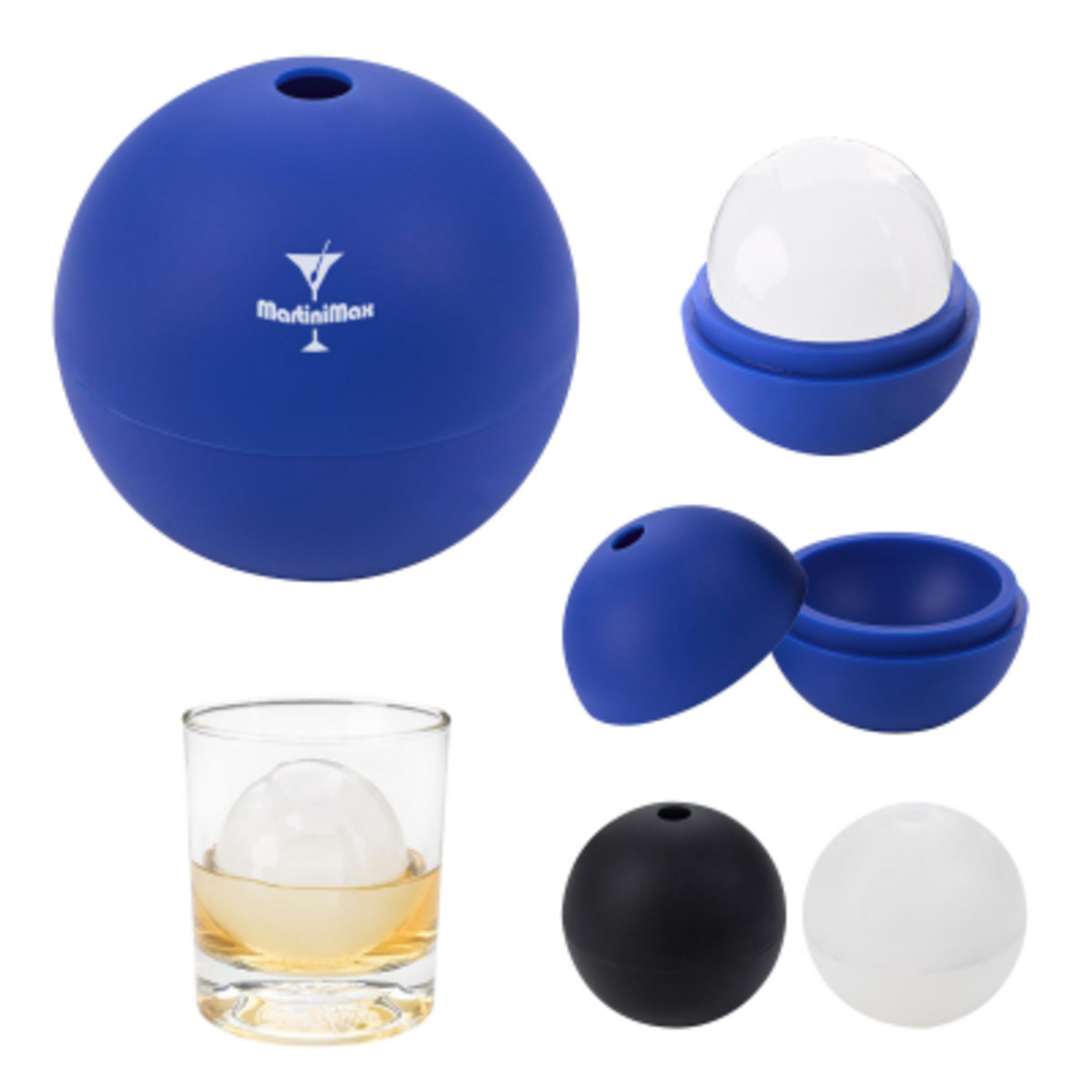 Silicone Ice Sphere Mold for Whiskey - 3 in - Group Shot - product view 2