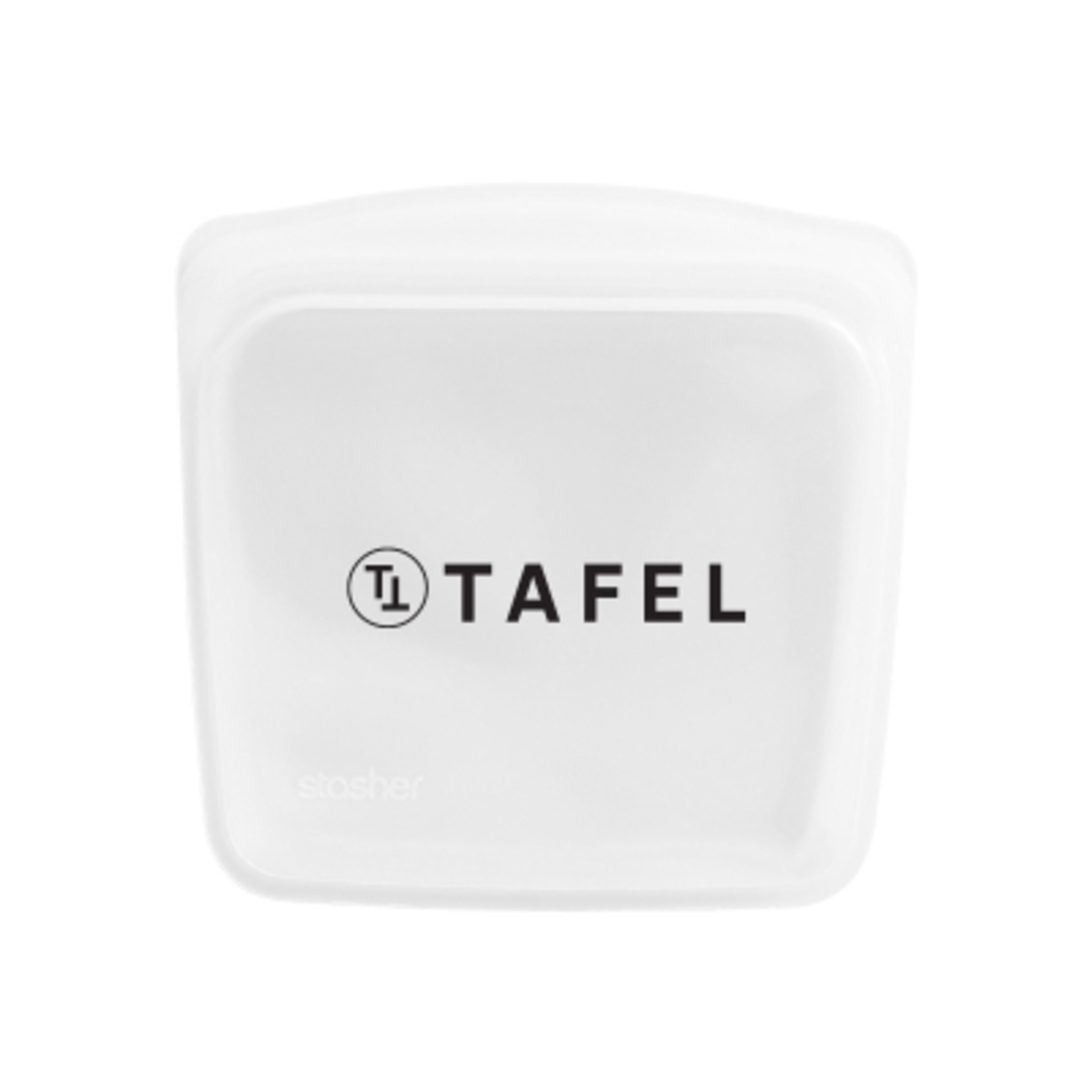 Stasher Silicone Sandwich Bag Reusable - 7.5 x 7 in - Clear - Silkscreen - product view 5