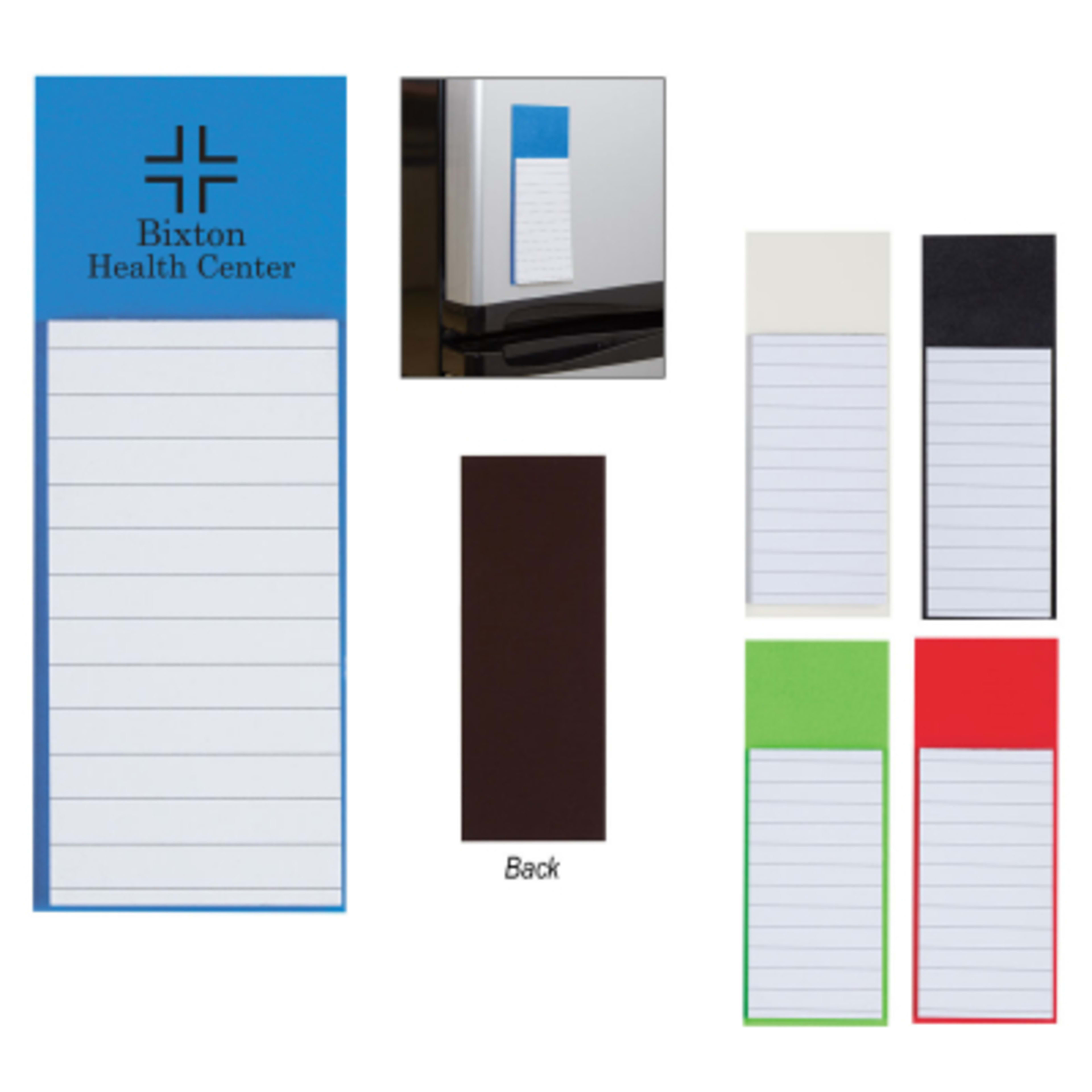 Magnetic Note Pad with 30 Lined Pages - 2.38 x 6.25 in - Group Shot - product view 2