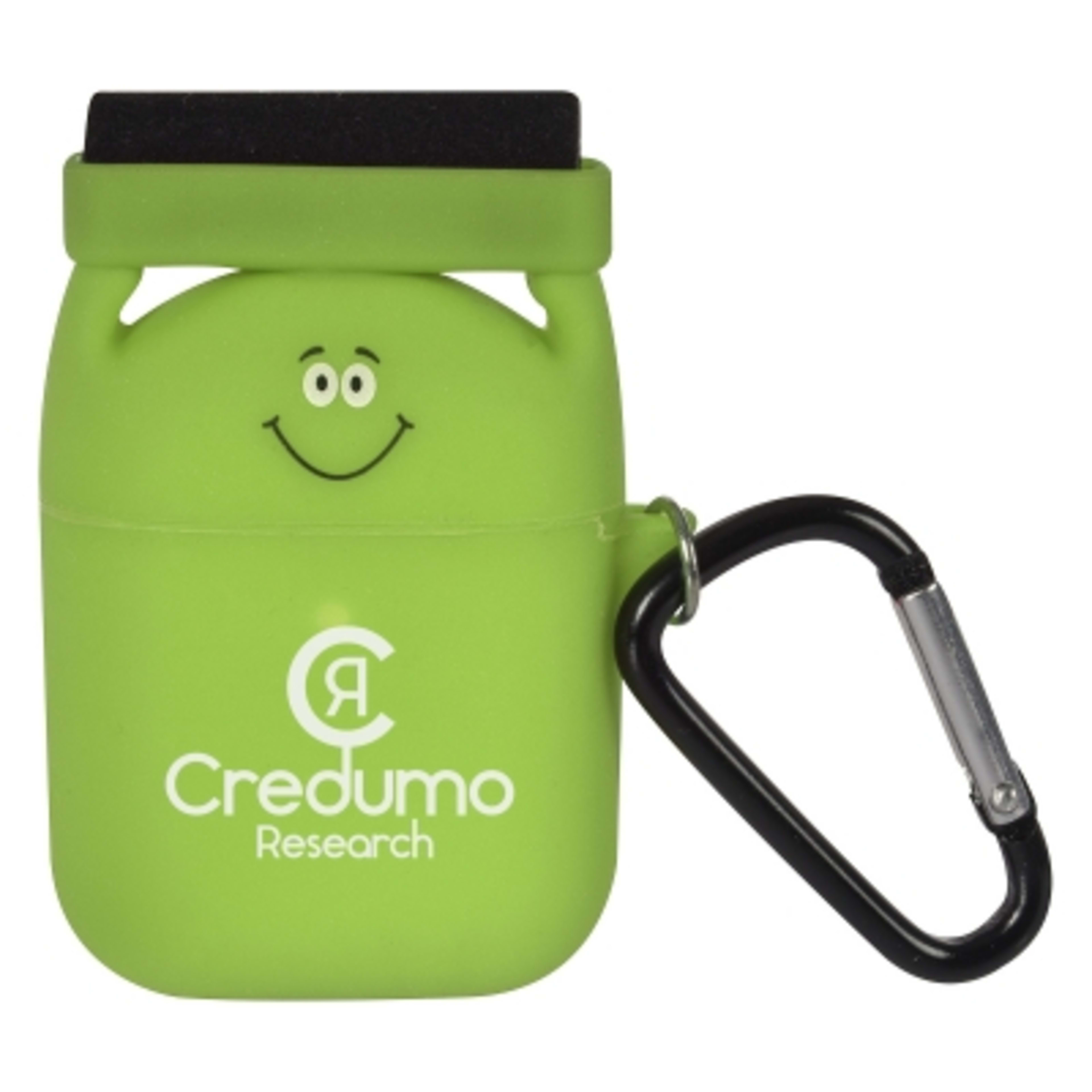 AirPods Case with Screen Cleaner Silicone - 2.75 in - Lime - Silkscreen - product view 1