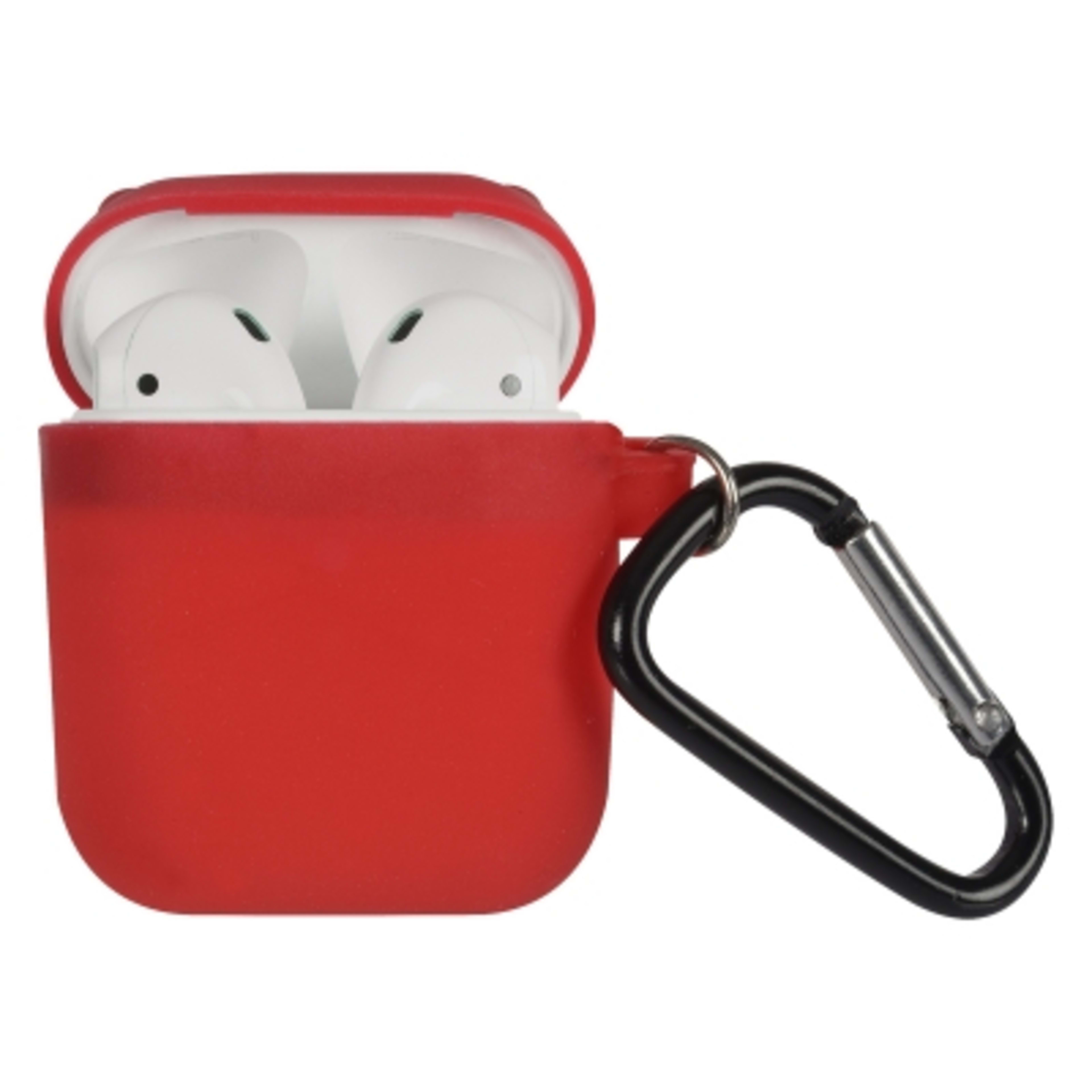 AirPods Case with Screen Cleaner Silicone - 2.75 in - Red - Airpods - product view 3