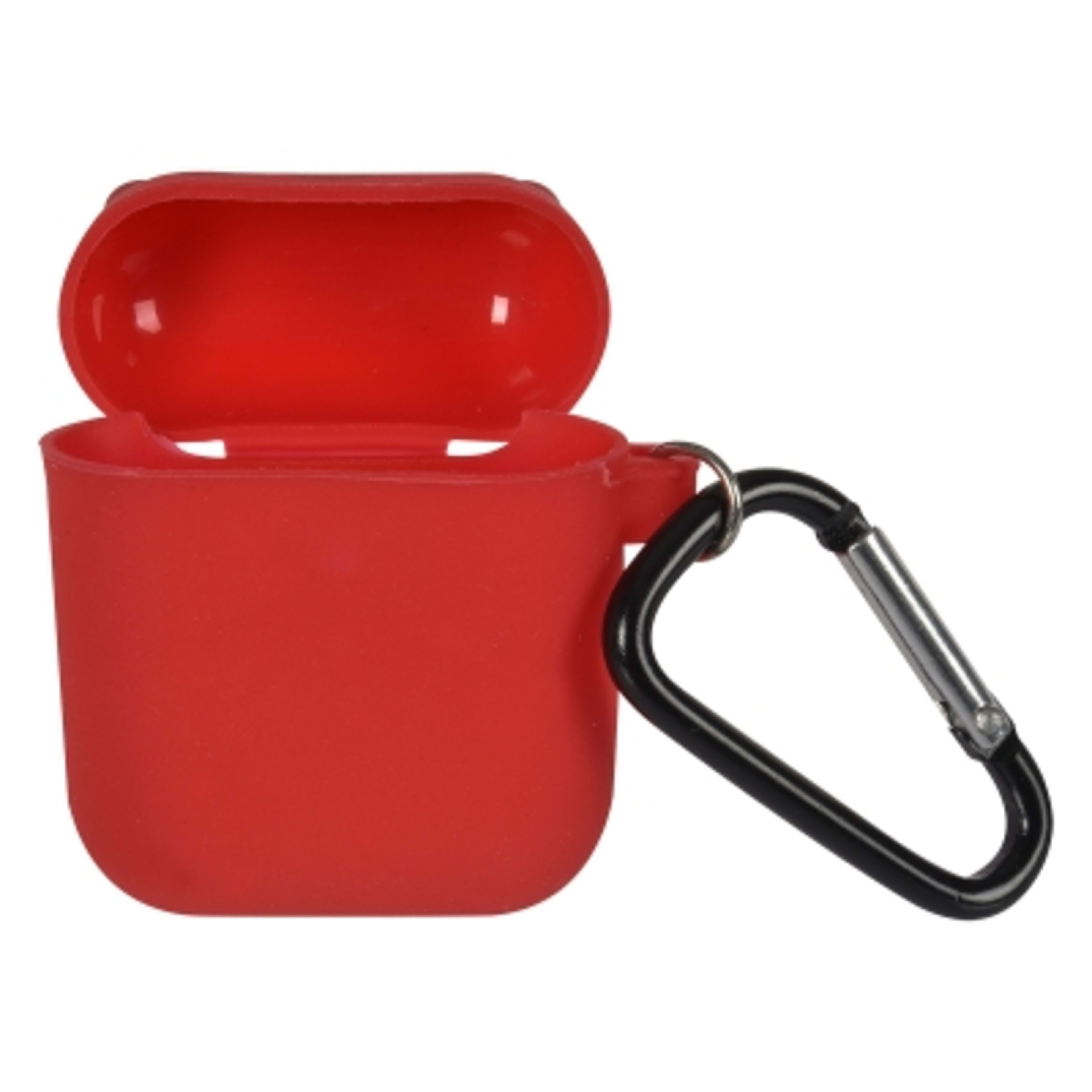 AirPods Case with Screen Cleaner Silicone - 2.75 in - Red - Inset - product view 4