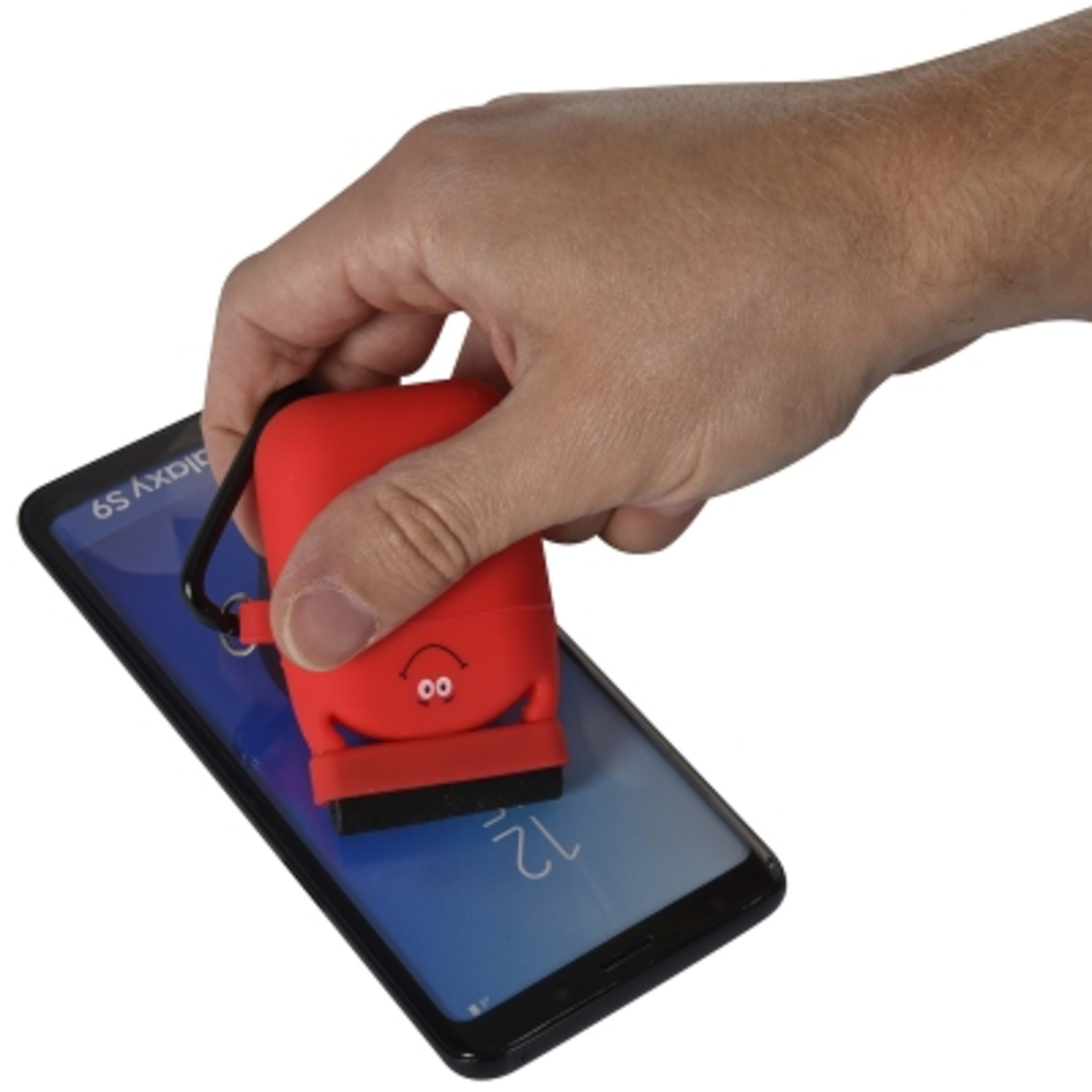 AirPods Case with Screen Cleaner Silicone - 2.75 in - Red - Inset2 - product view 5