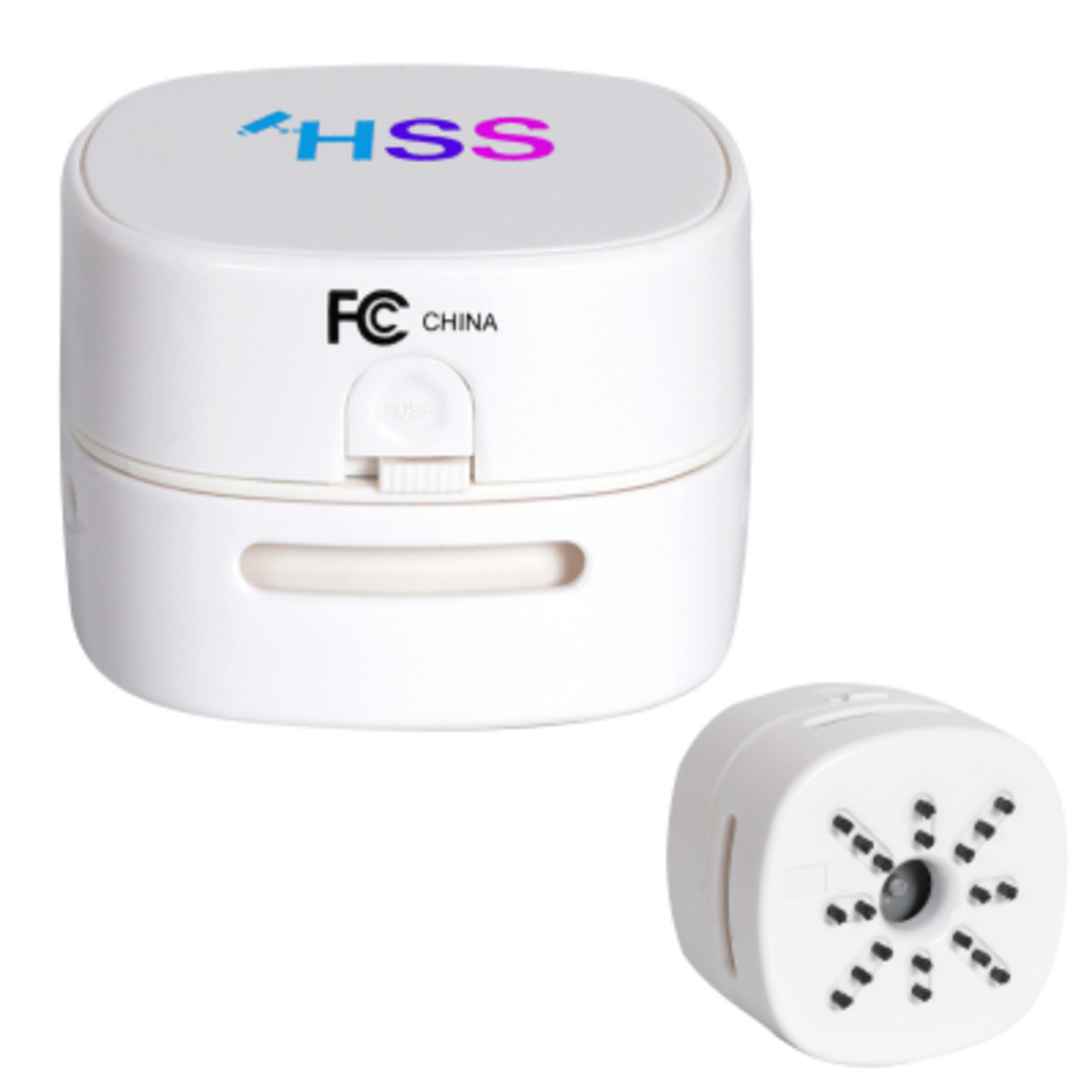 Desktop Vacuum Cleaner for Keyboards ABS Plastic - 3 in - White - Digibrite - product view 1