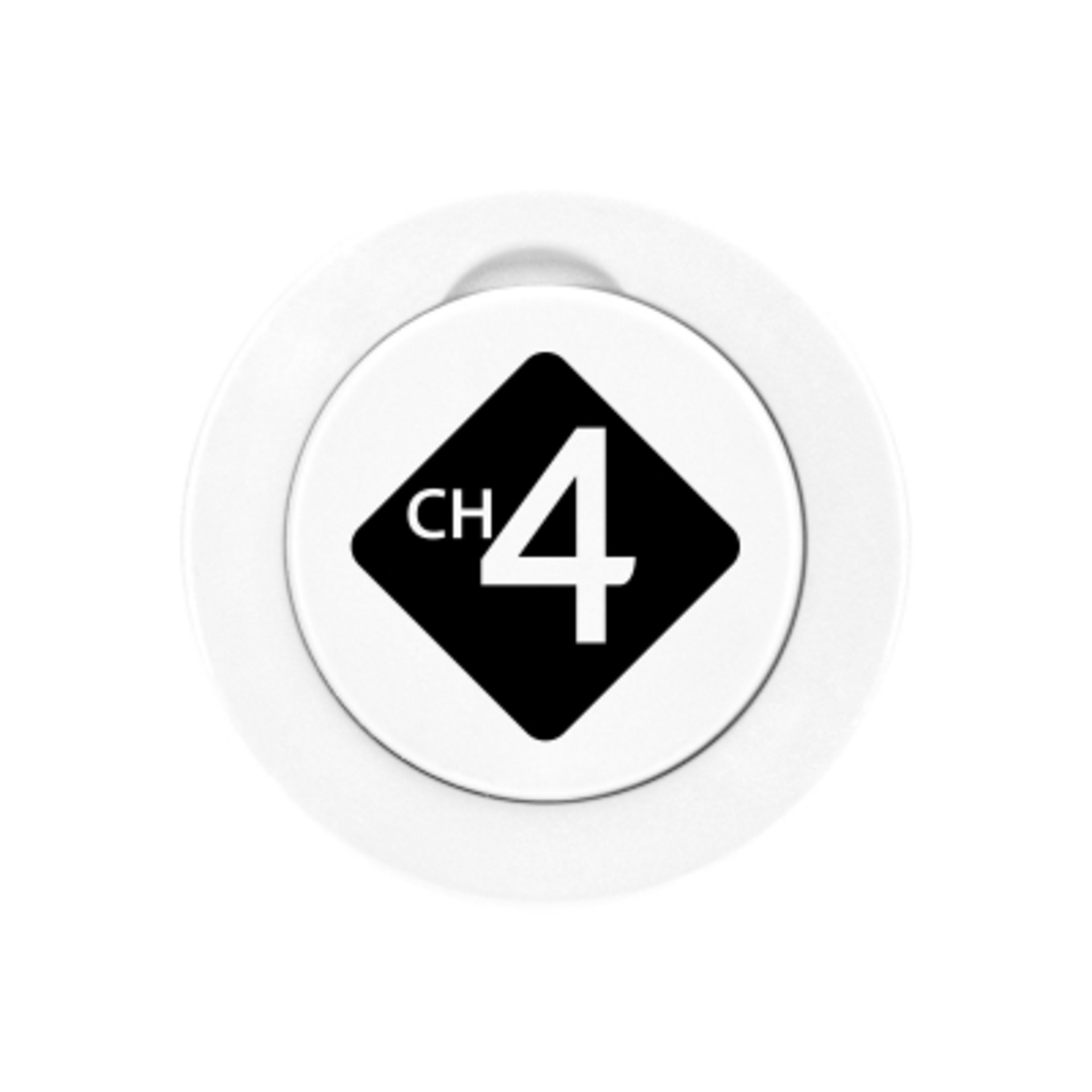 Phone Holder Magnetic Grip Ring Stand - 2.25 in - White - Padprint - product view 1