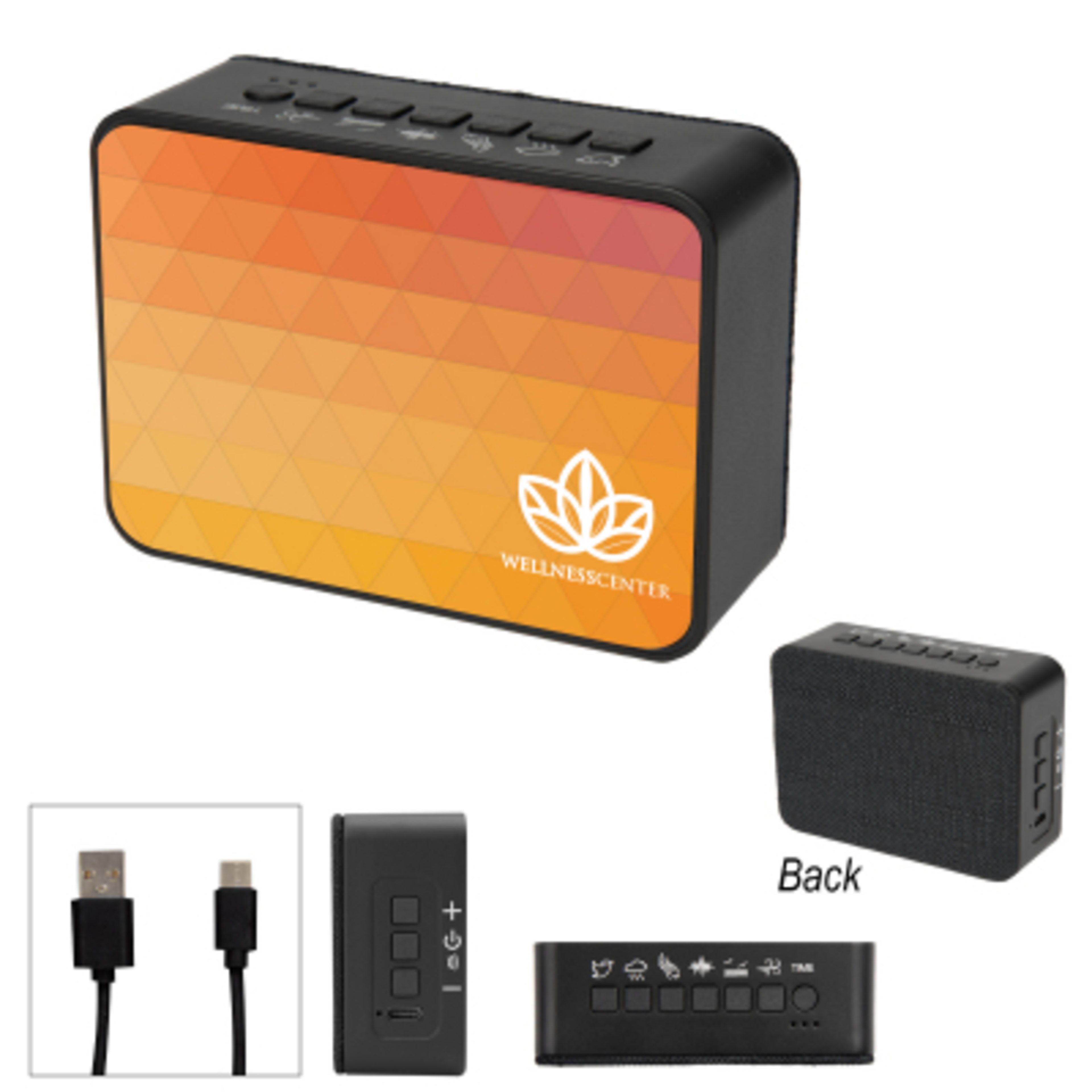 White Noise Machine Wireless Speaker - 3.5 x 2.5 in - Black - Digibrite - product view 2