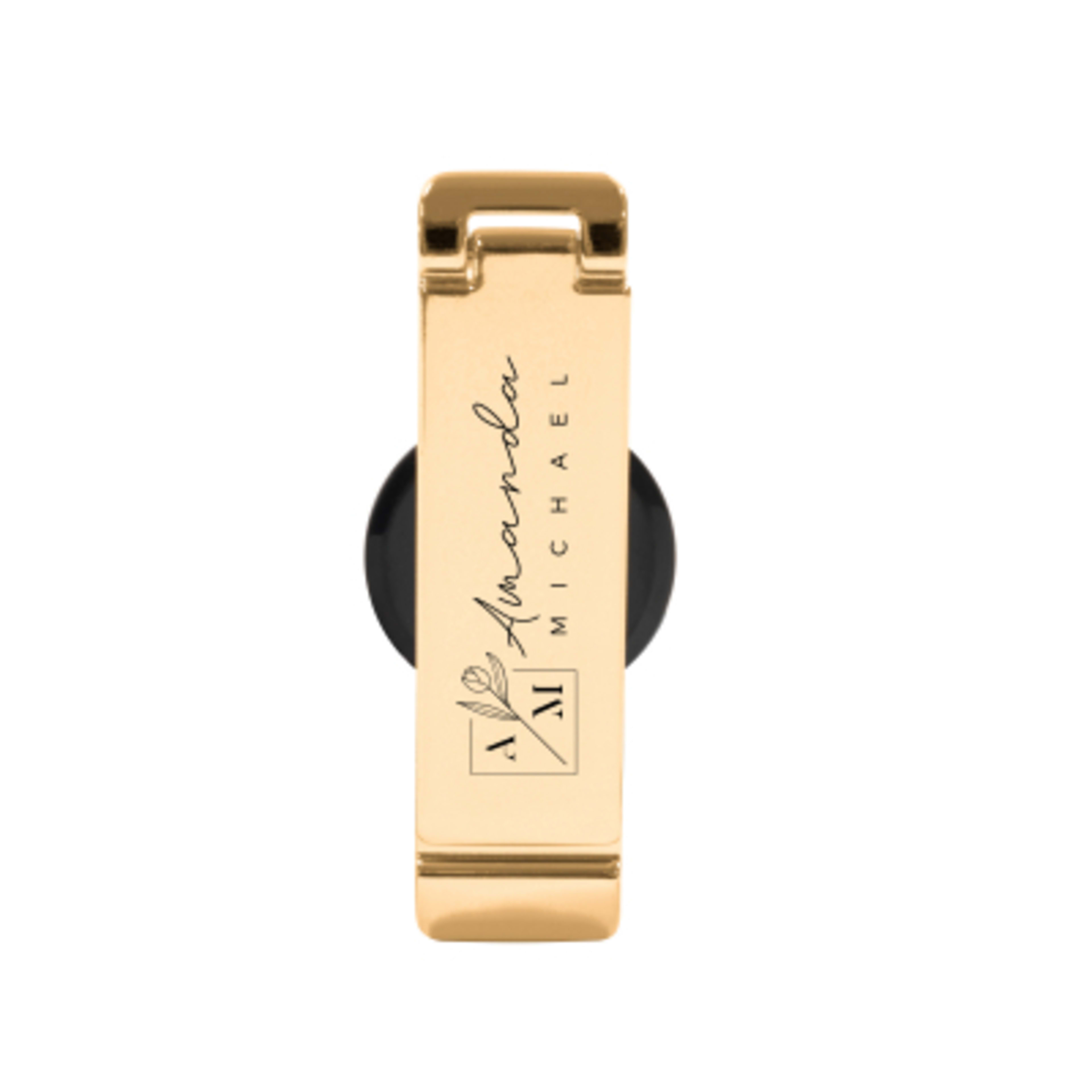 Adjustable Phone Stand with Adhesive Mount - 2 in - Gold - Padprint - promotional product with custom logo