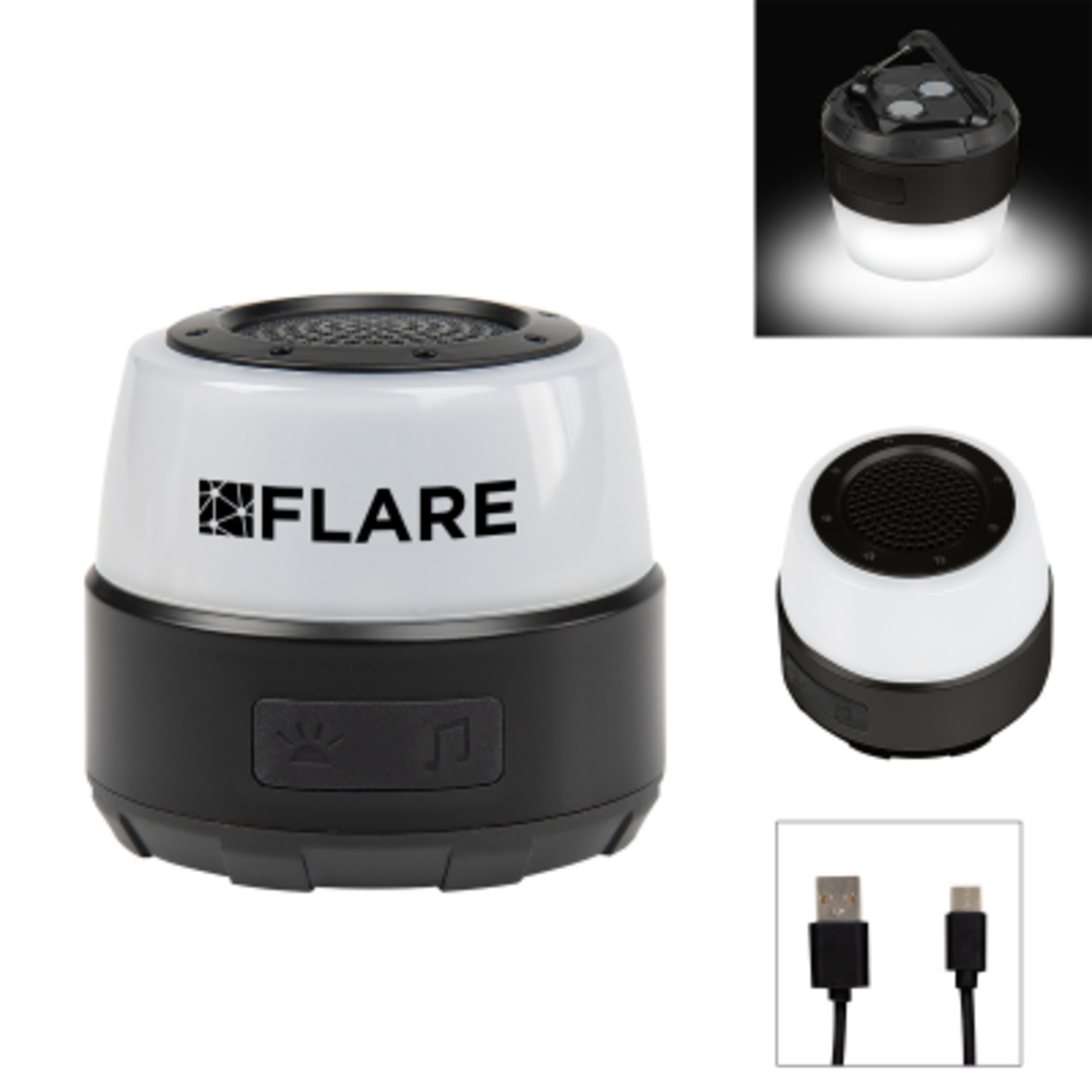 Magnetic Waterproof Speaker with Emergency Light - Group Shot - product view 2