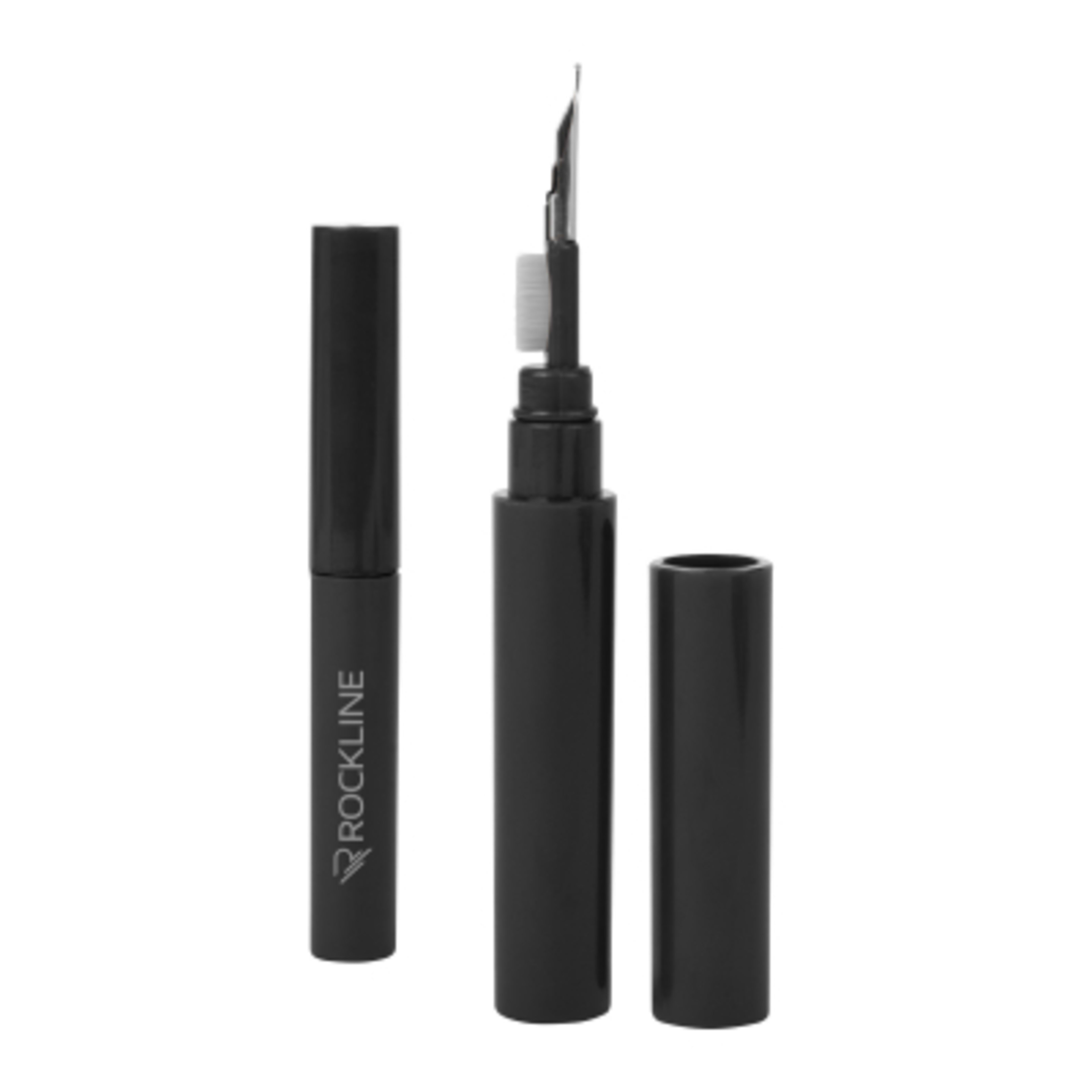 Earbud Cleaner Set Multi-Tool - 4.25 in - Black - Silkscreen - promotional product with custom logo