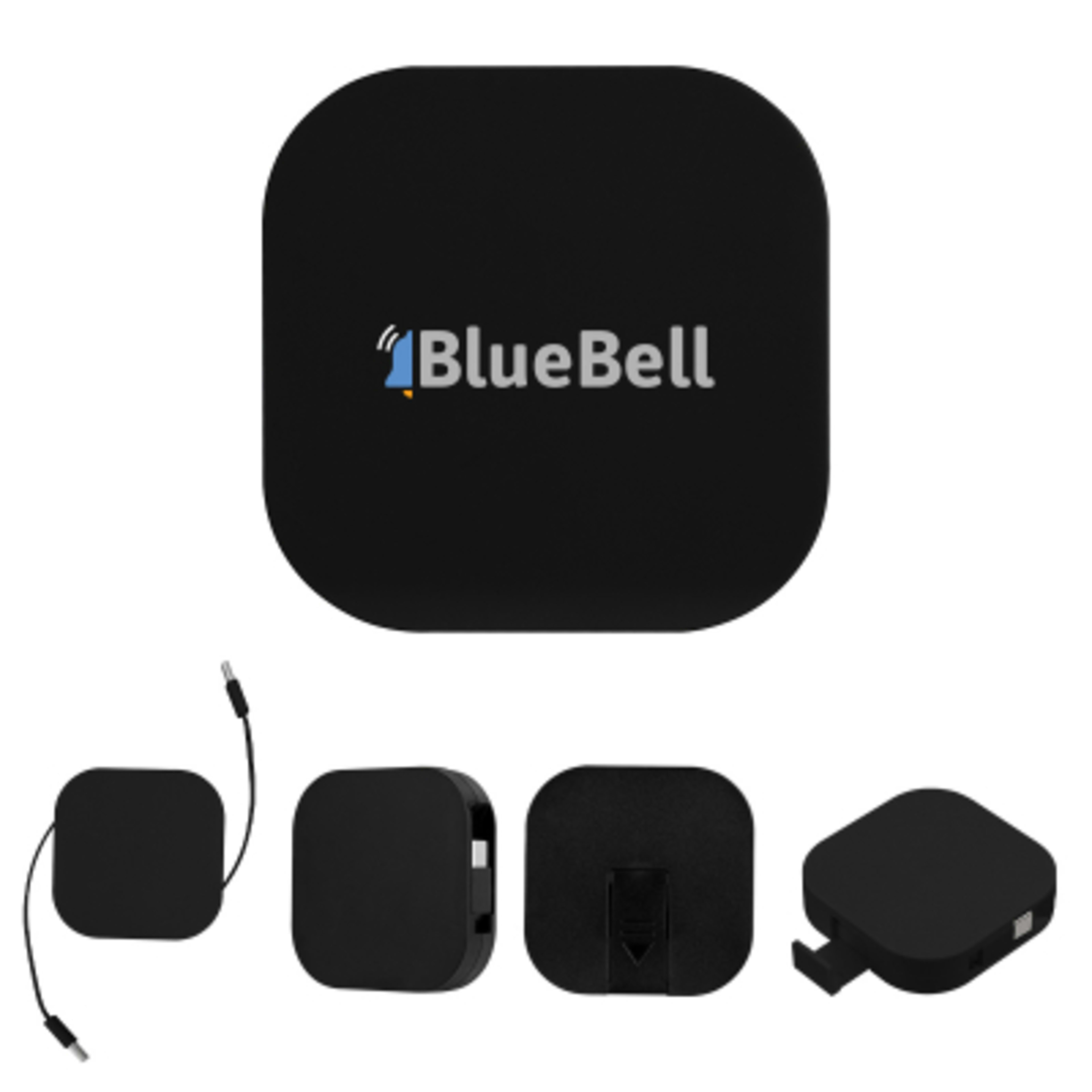 Retractable Charging Cable Phone Stand 60W - 2.5 in - Black - Digibrite - product view 5