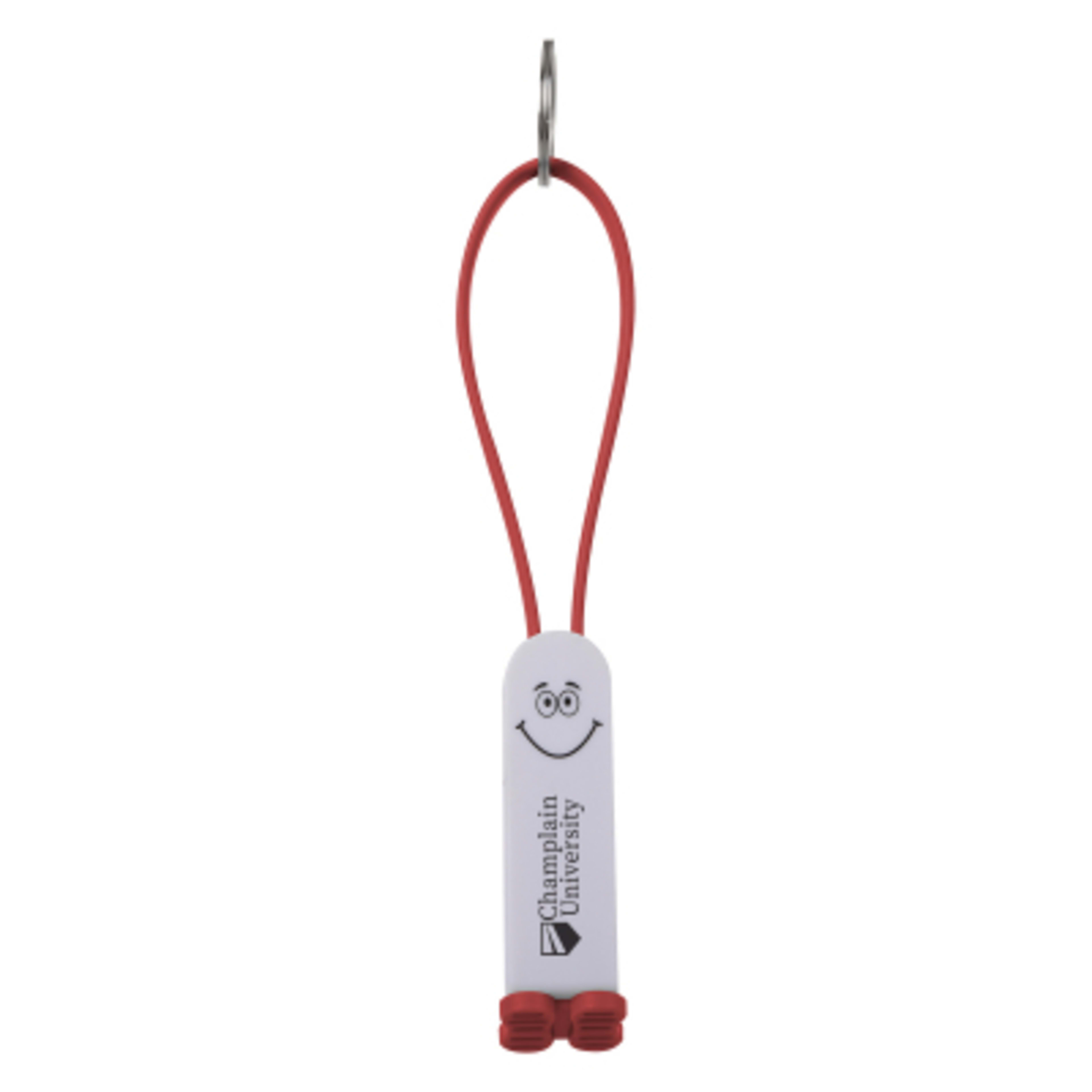 3-in-1 Charging Cable with Phone Stand - 5.75 in - Red - Padprint - product view 2