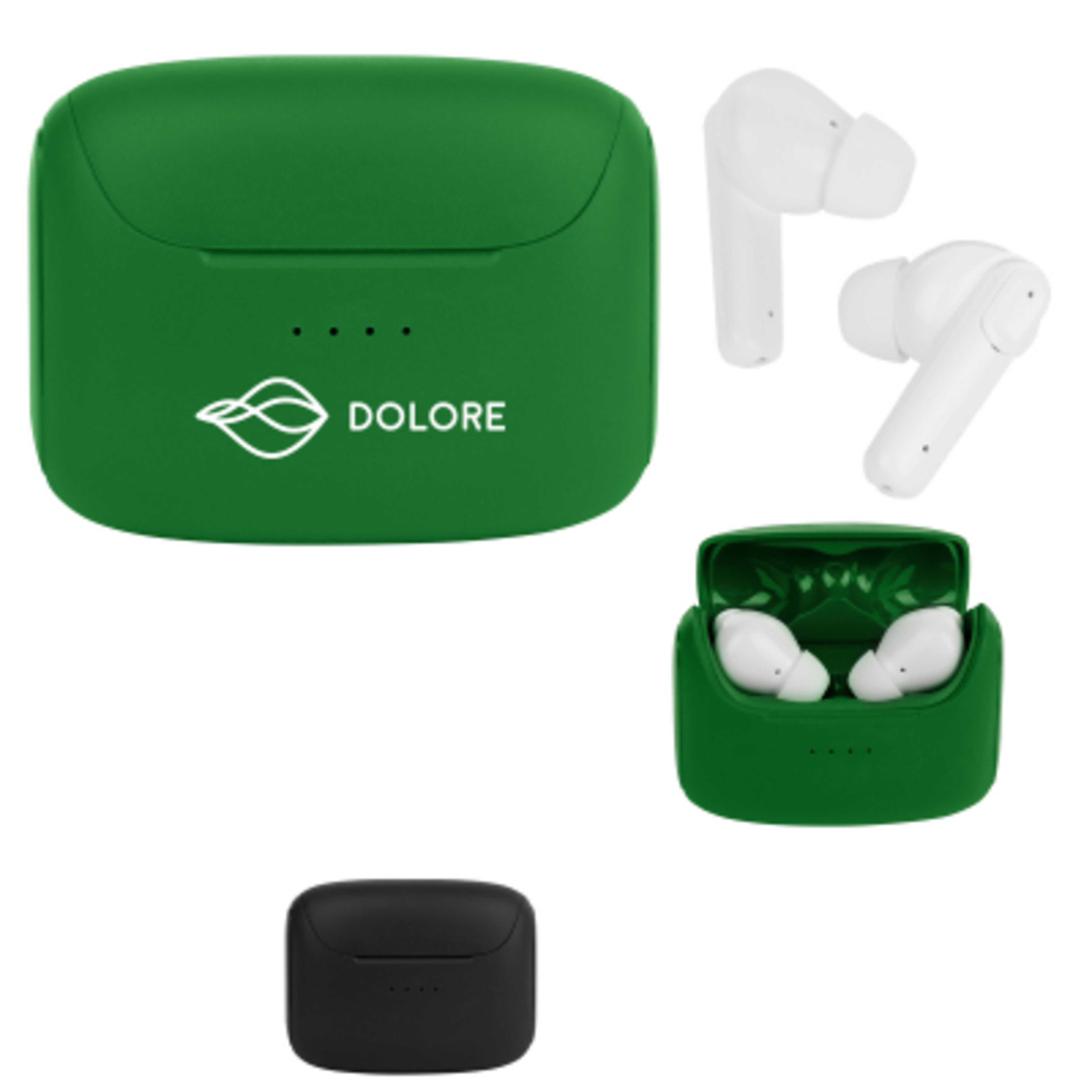 Noise Cancelling Bluetooth Earbuds - TWS - Group Shot - promotional product with custom logo