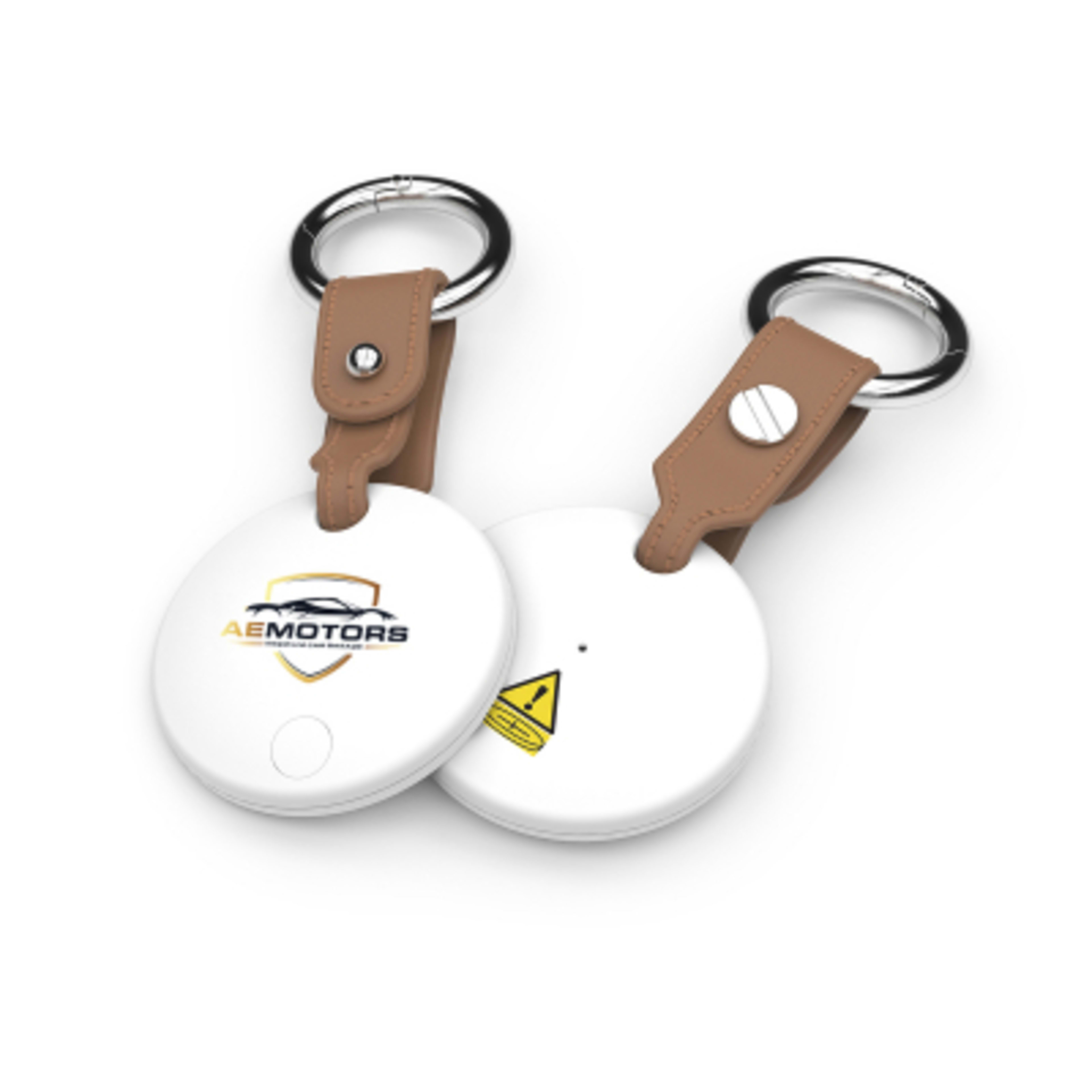 Bluetooth Finder Keychain - Spot Pro - White/Brown - 4CP - product view 2