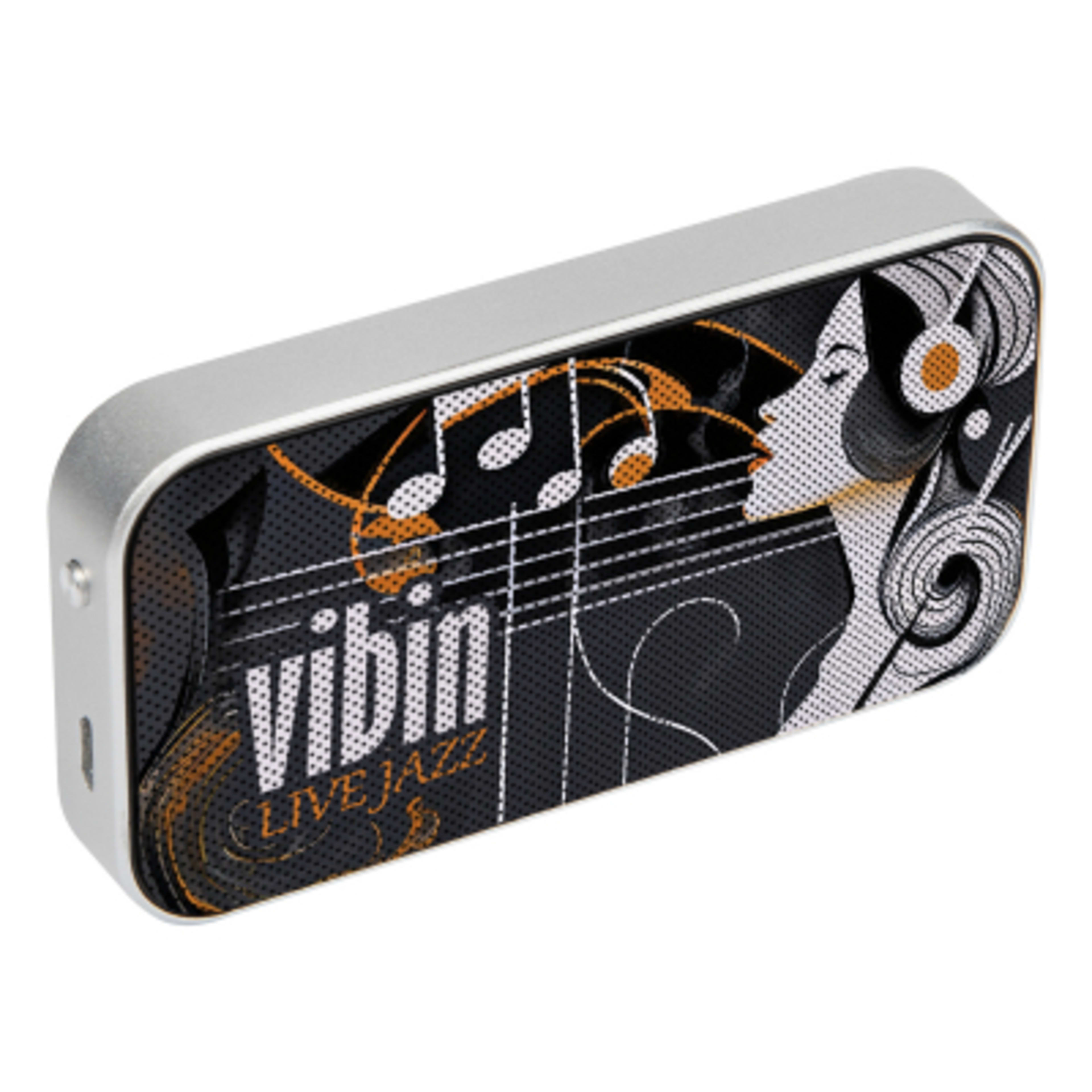 Bluetooth Nano Speaker Wireless Compact Hands-Free - 3.5 x 1.88 in - Black - Digibrite - product view 3