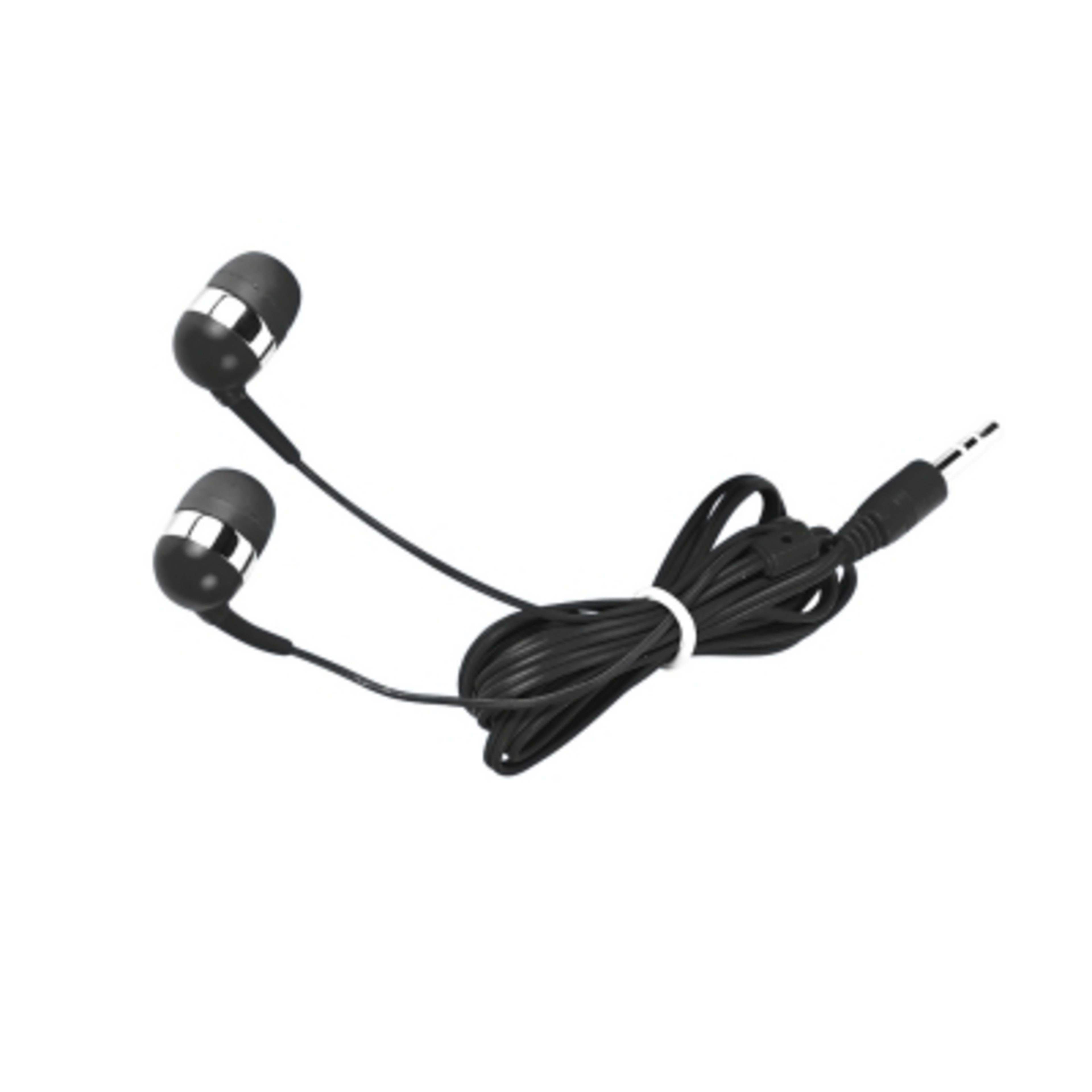 Phone Wallet with Wired Earbuds Adhesive Stand - 2.25 x 3.75 in - Black - Earbuds - product view 4