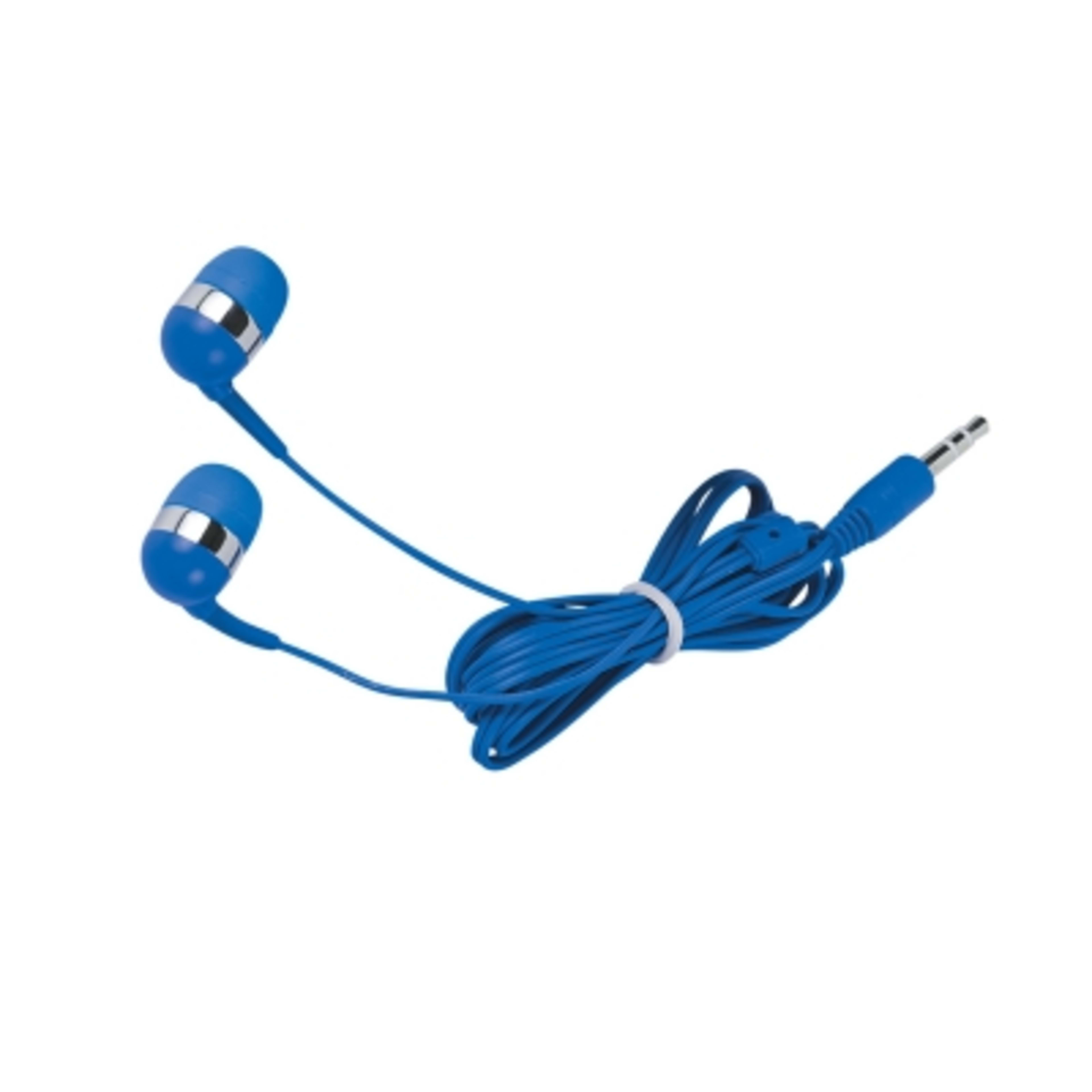 Phone Wallet with Wired Earbuds Adhesive Stand - 2.25 x 3.75 in - Blue - Earbuds - product view 5