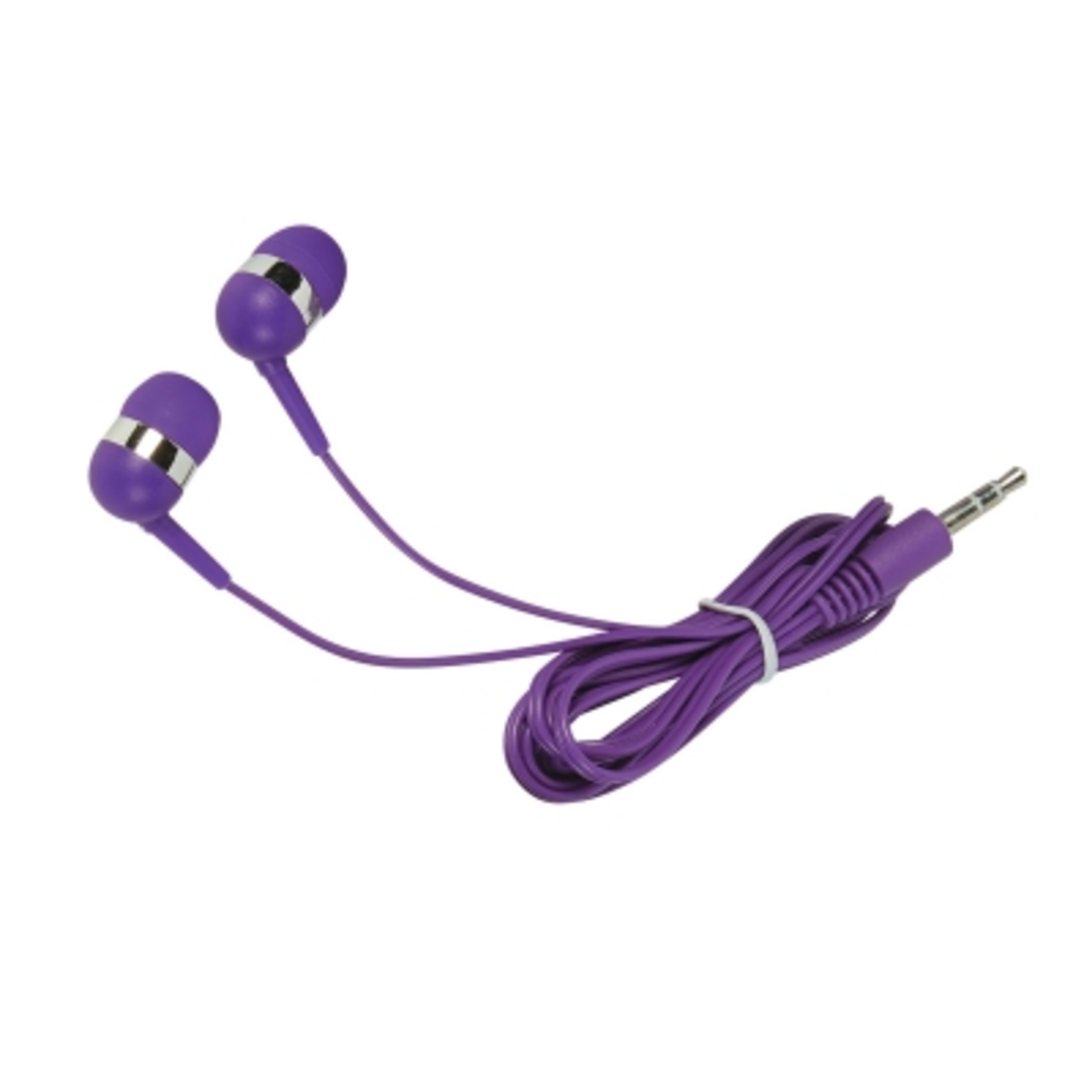 Phone Wallet with Wired Earbuds Adhesive Stand - 2.25 x 3.75 in - Purple - Earbuds - product view 8