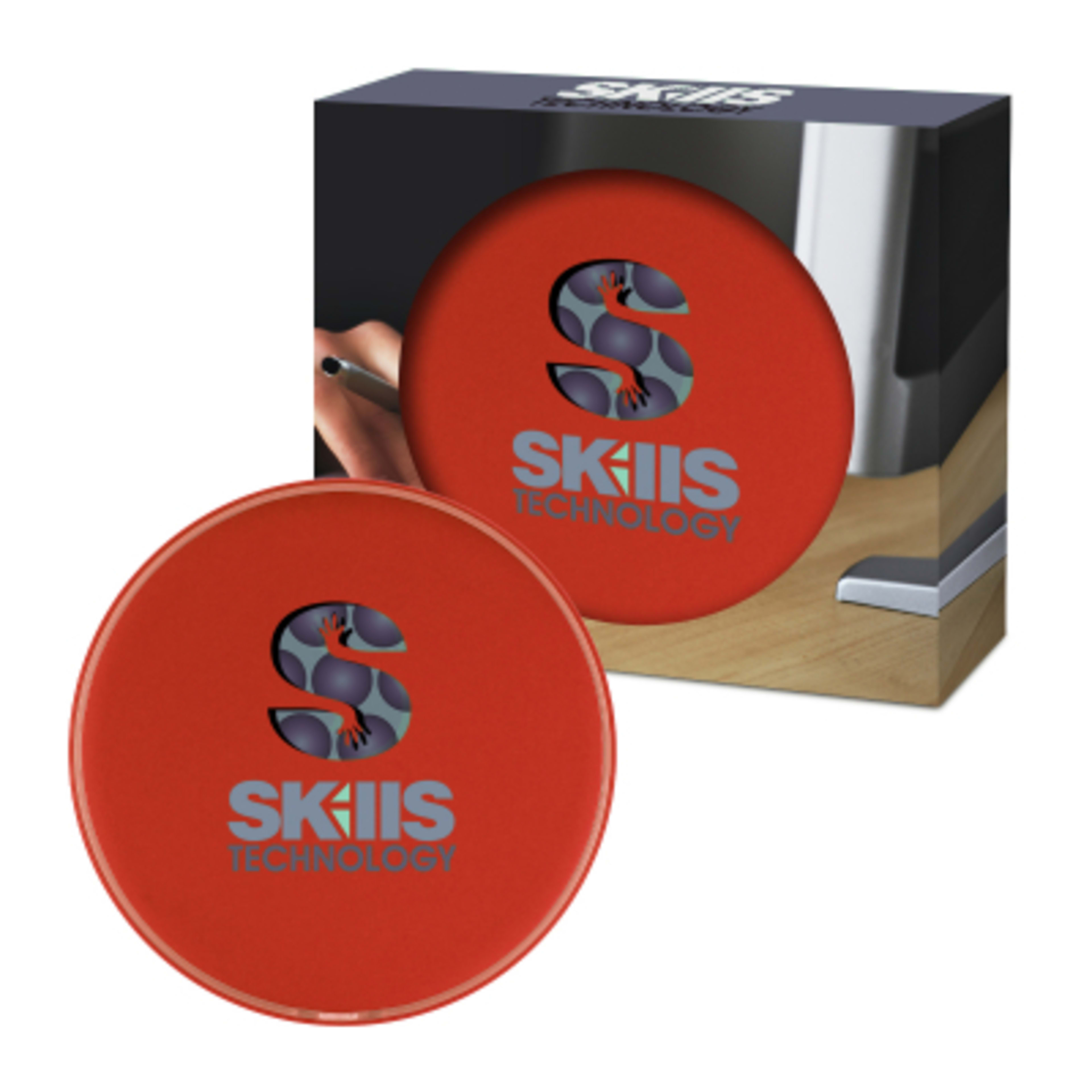 Wireless Phone Charging Pad with Custom Window Box - Group Shot - promotional product with custom logo