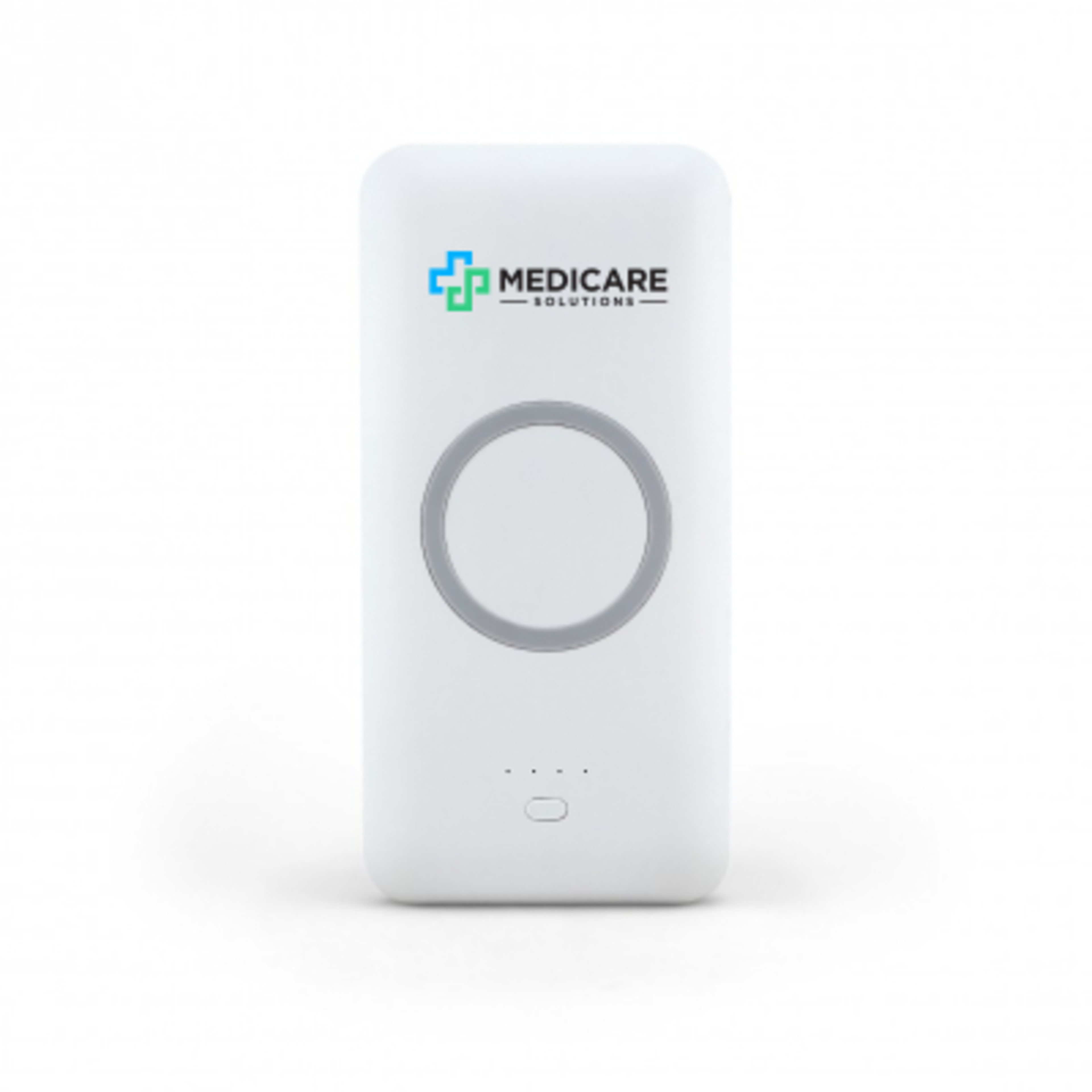 Chi-Charge Pro Wireless Power Bank with Built-in Cables - 10000 mAh - White - Digibrite - product view 1