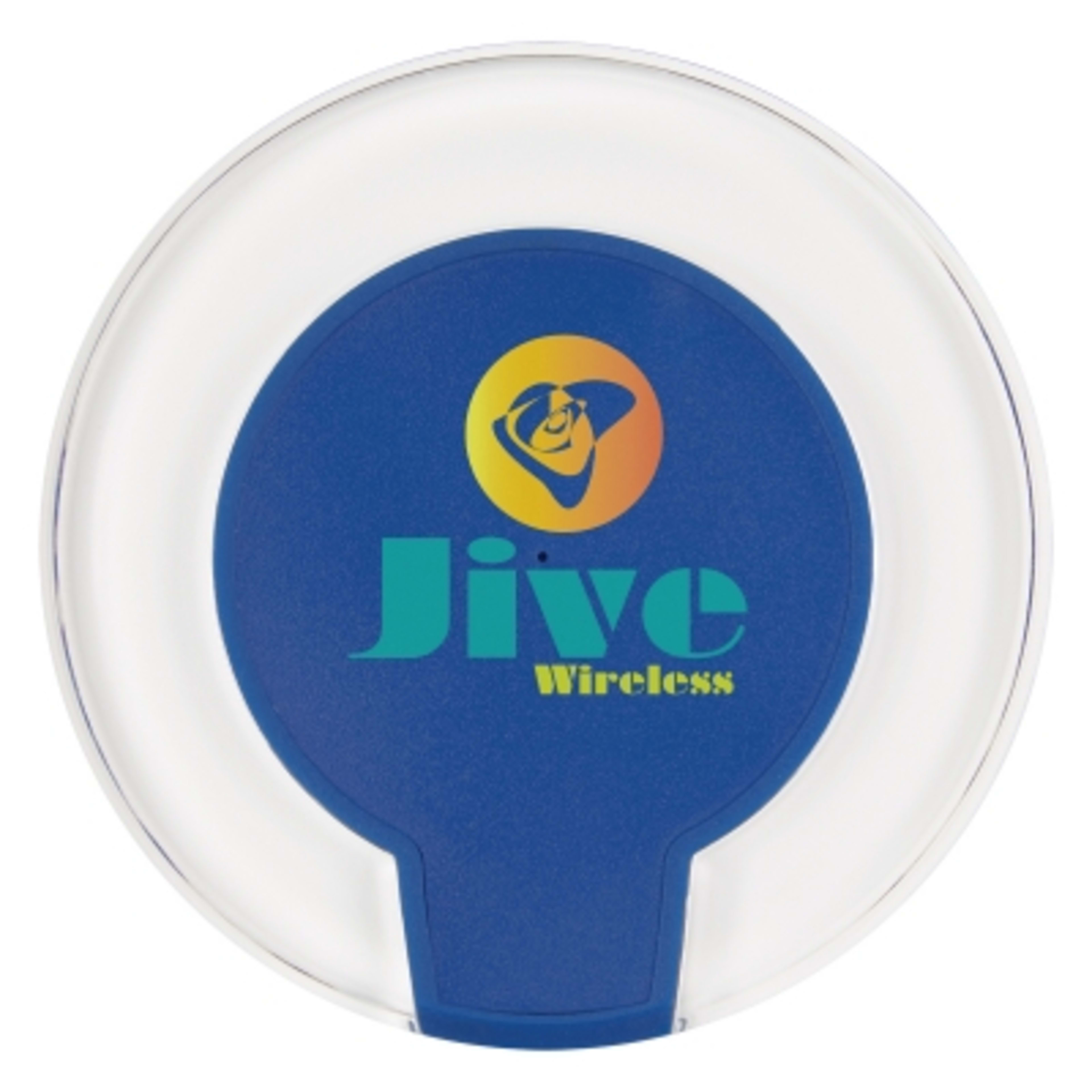 Wireless Charging Pad with LED Light - 4 in Diameter - Blue - Digibrite - product view 2