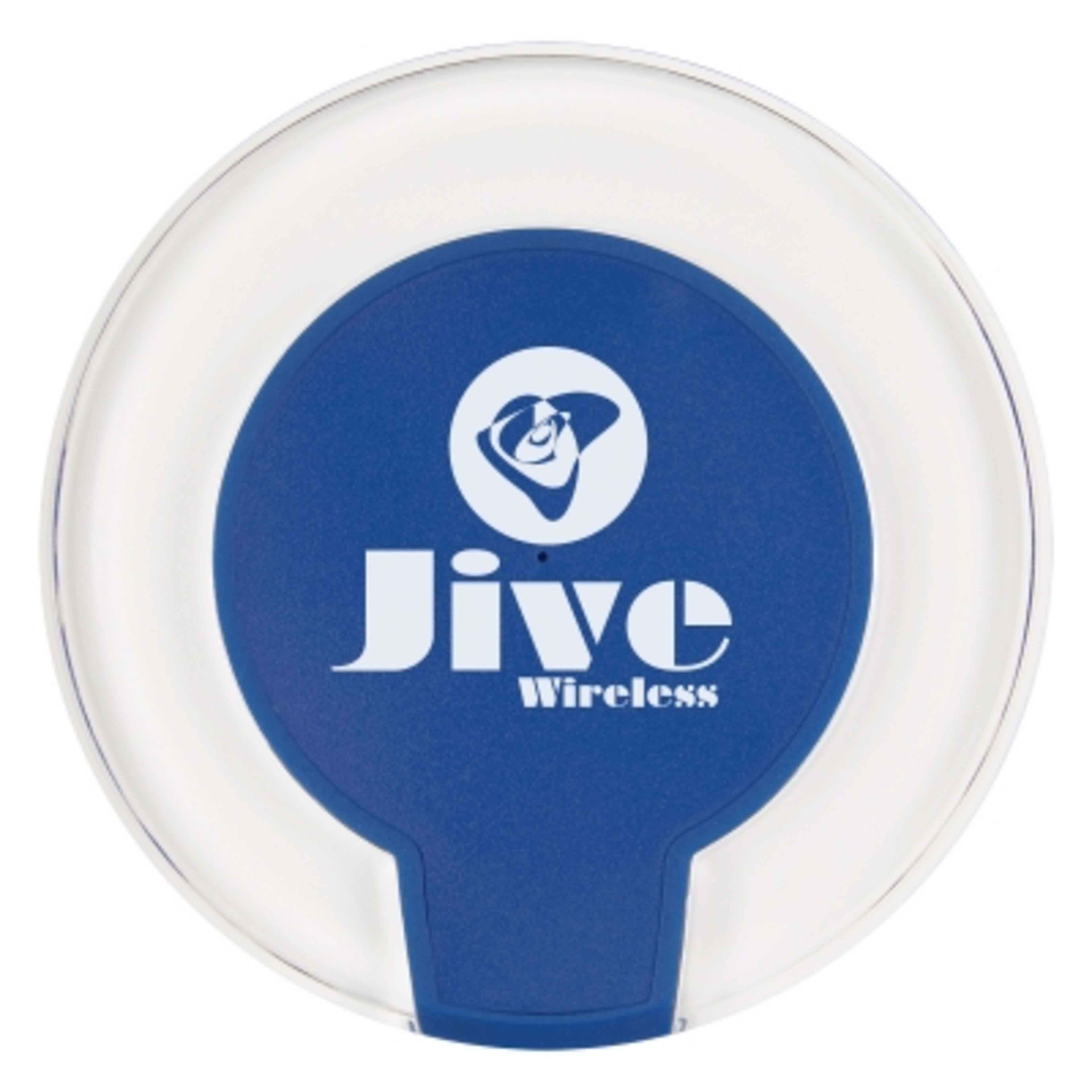 Wireless Charging Pad with LED Light - 4 in Diameter - Blue - Silkscreen - product view 3