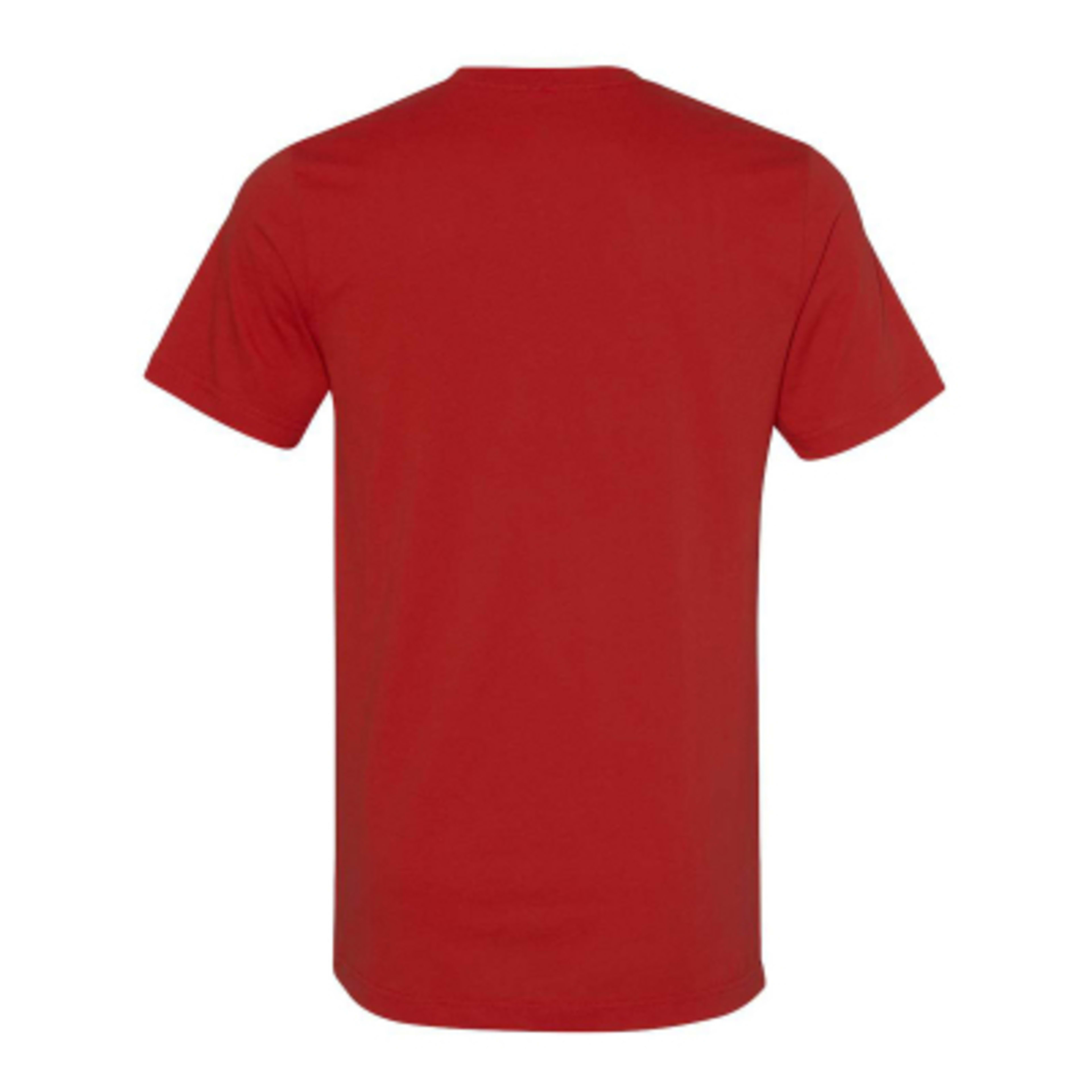 Custom Printed T-Shirt Bella+Canvas Jersey Short Sleeve (Unisex) - Red - Back - product view 7
