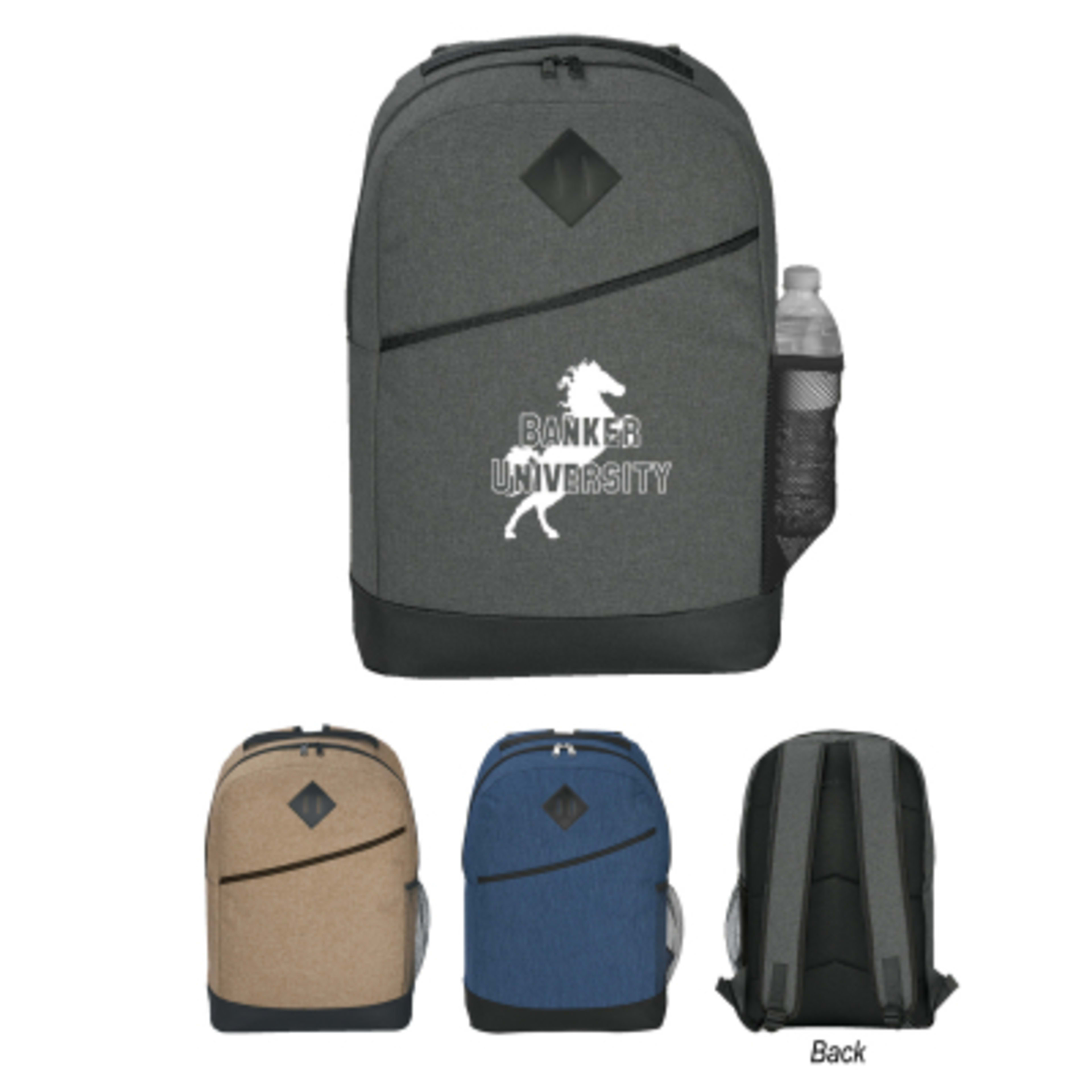 Backpack 600D Polycanvas High Line Padded - 11 x 16½ x 5½ in - Group Shot - product view 5