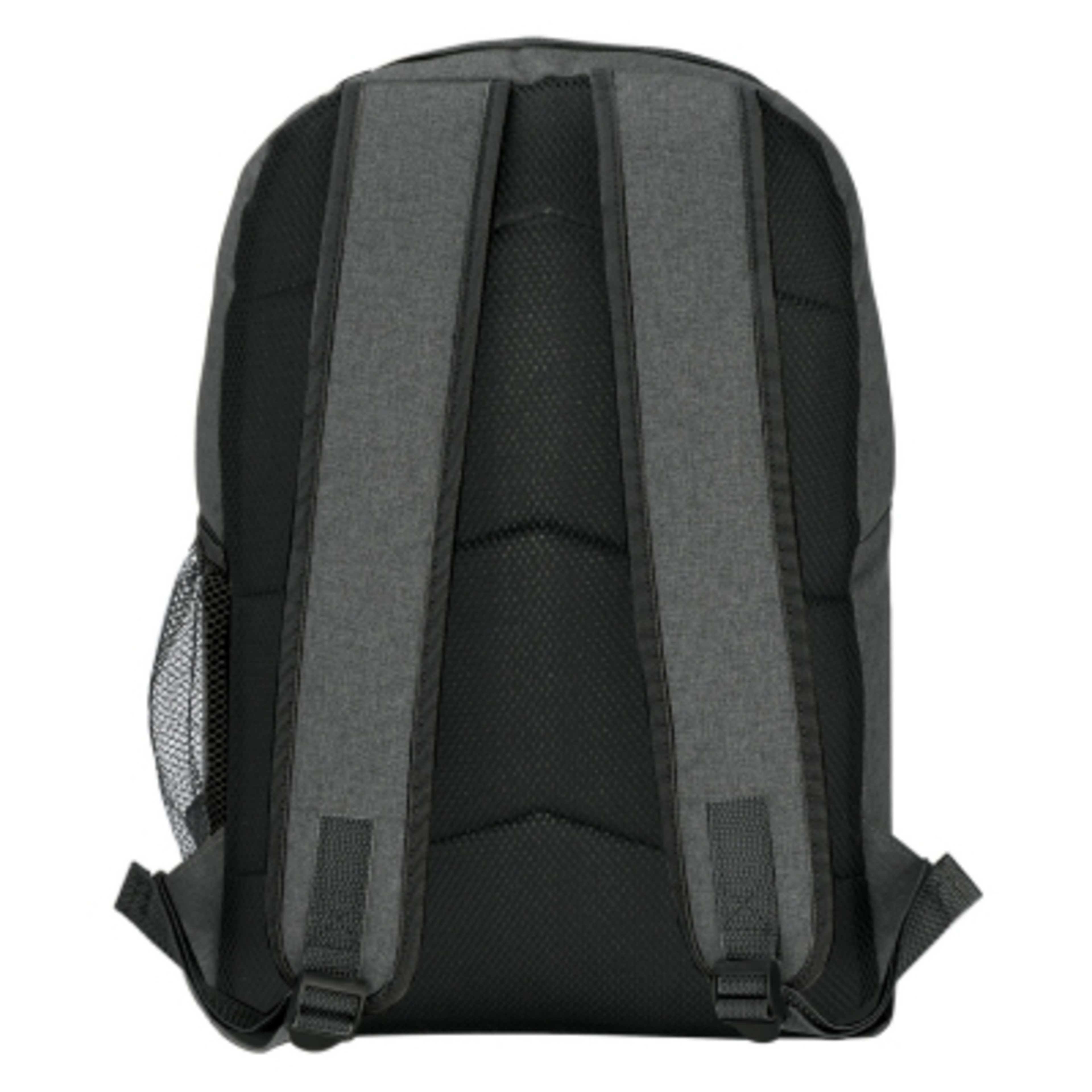 Backpack 600D Polycanvas High Line Padded - 11 x 16½ x 5½ in - Gray - Back - product view 6