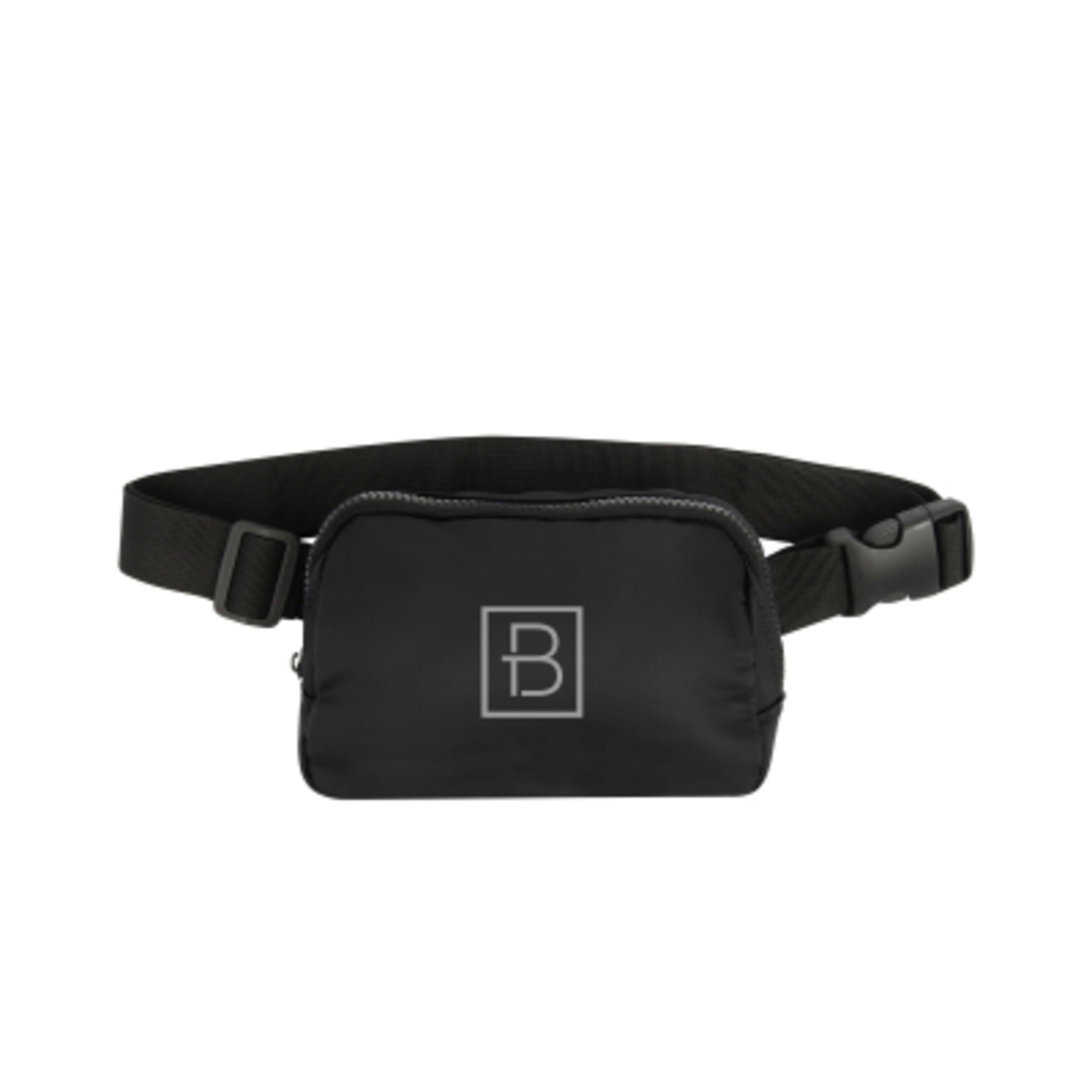 Belt Bag Recycled Polyester Convertible Style - 7 x 5 in - Black - Silkscreen - product view 1