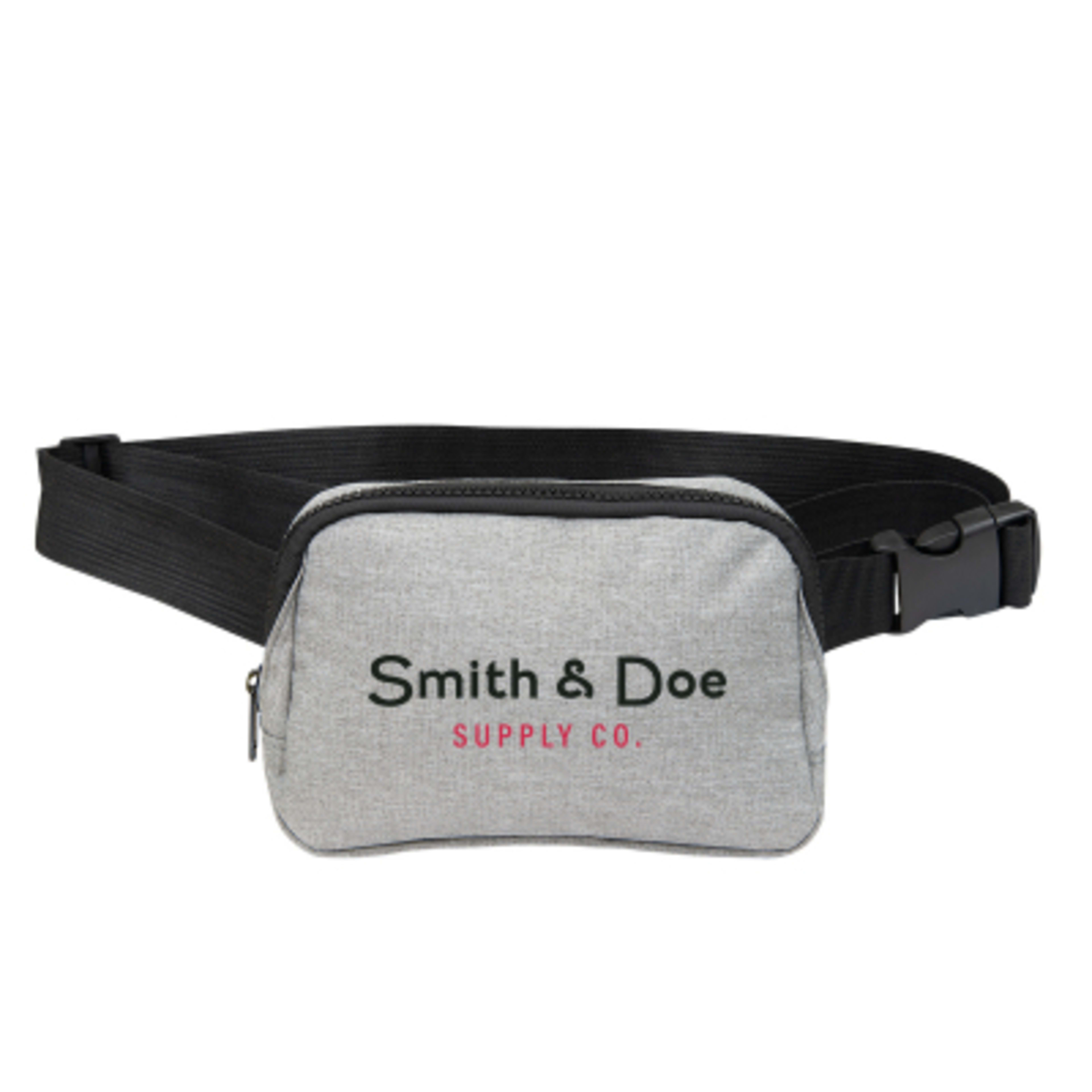 Belt Bag Recycled Heathered Dual Wear Style - 7.5 x 5 x 2 in - HEA/Gray - Colorbrite - product view 2