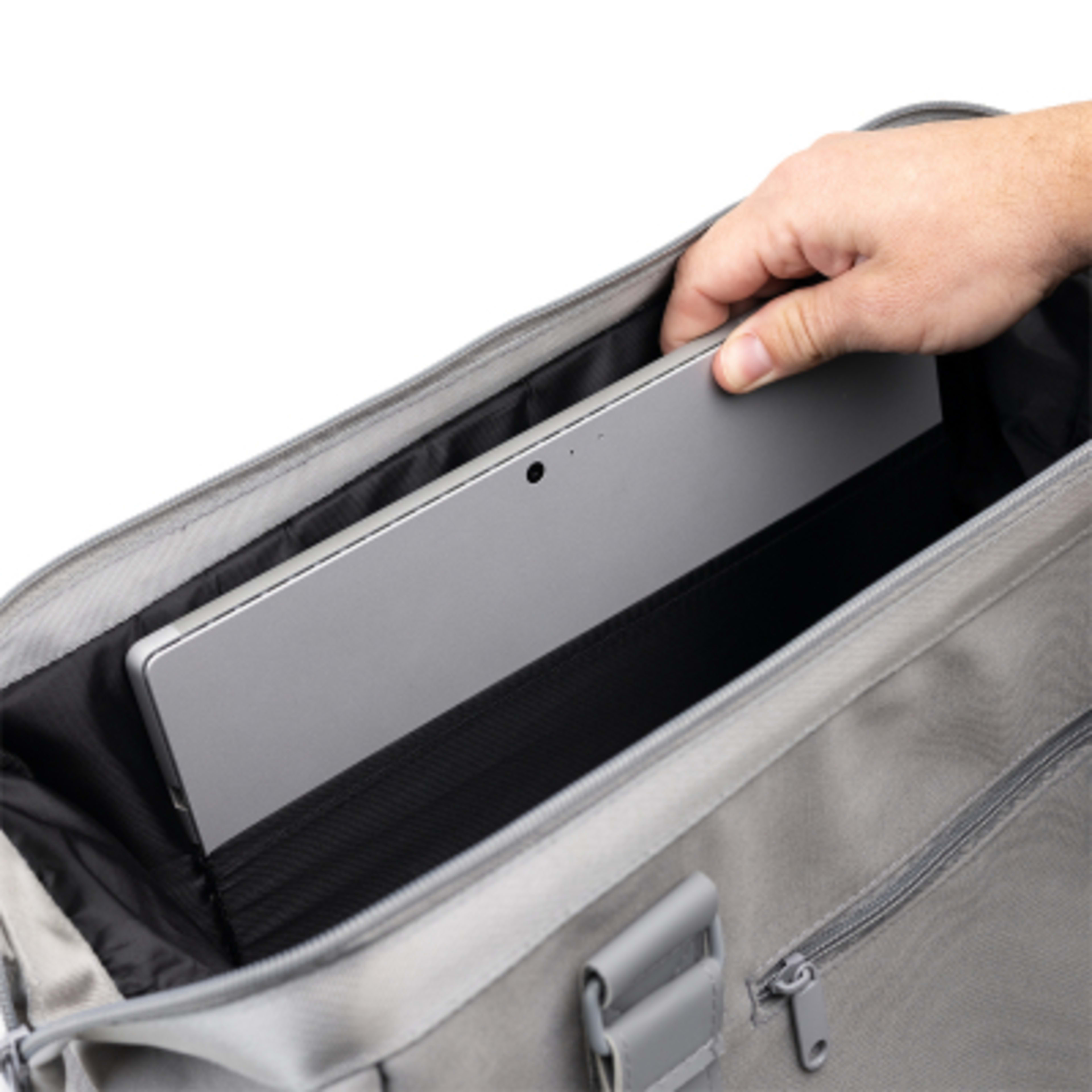 Laptop Bag Convertible Weekender Drop Bottom - 16 x 14 in - Gray/LTG - Laptop Sleeve - product view 6